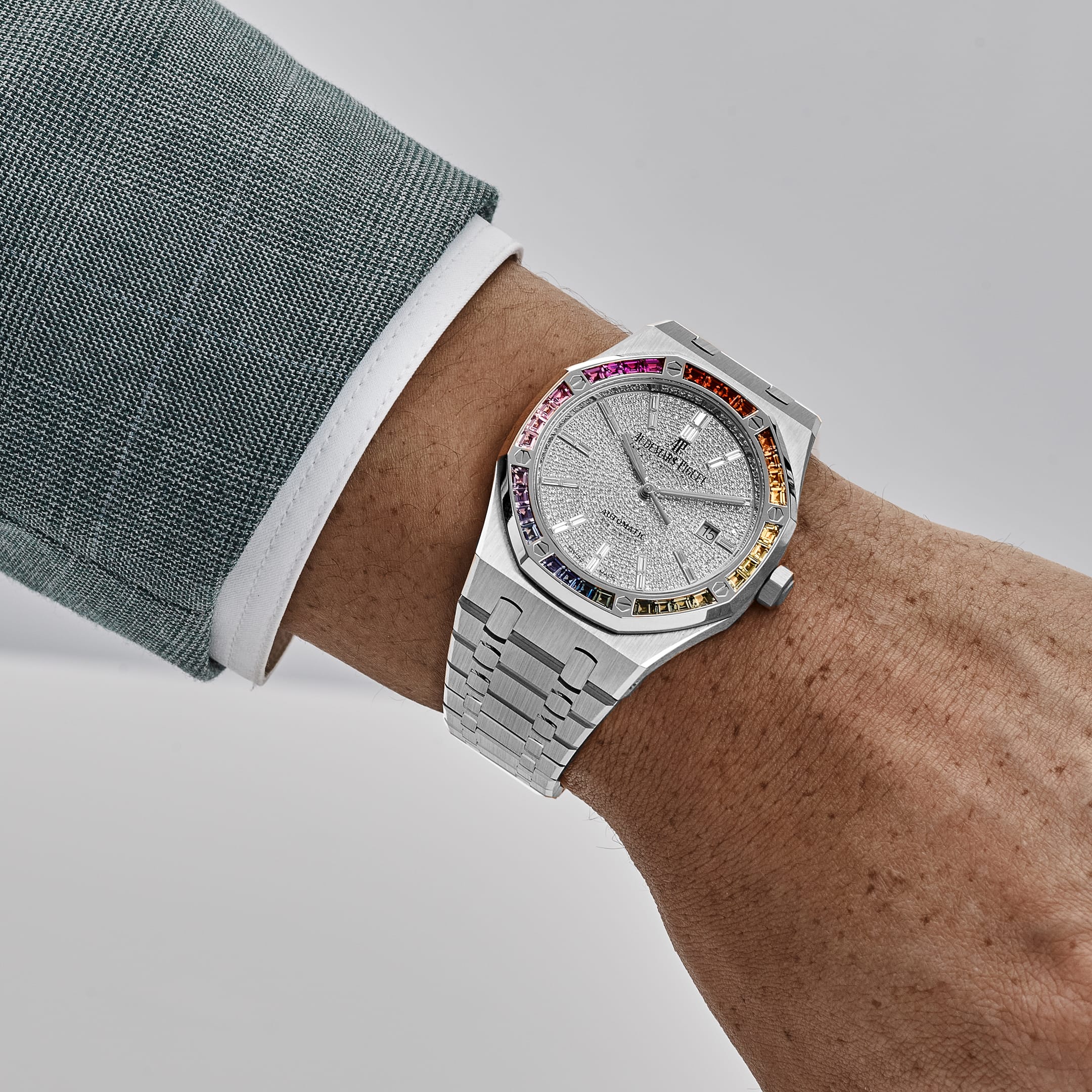 Umbraux A Vauban White Gold Rainbow Sapphires