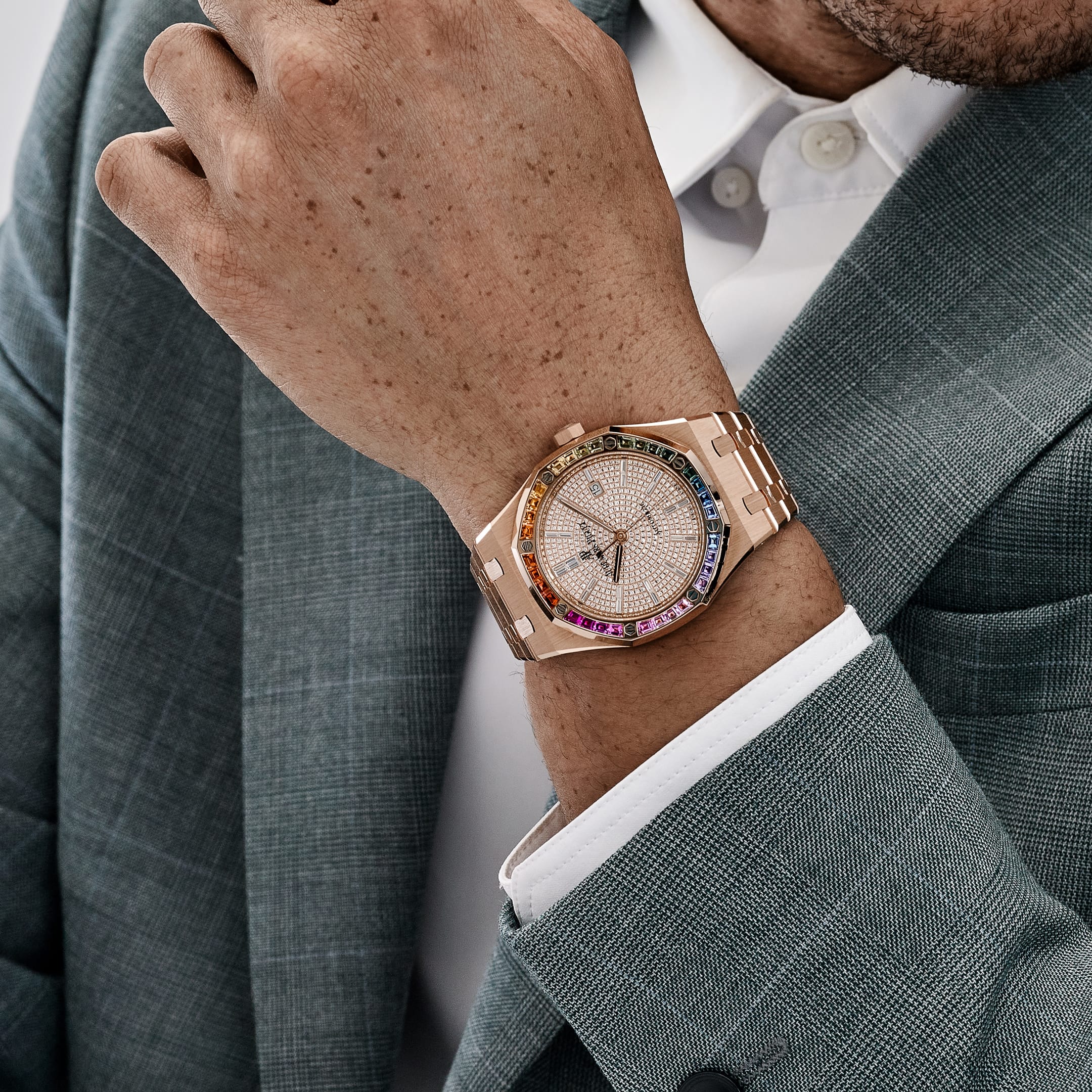 Umbraux A Vauban Rose Gold Rainbow Sapphires