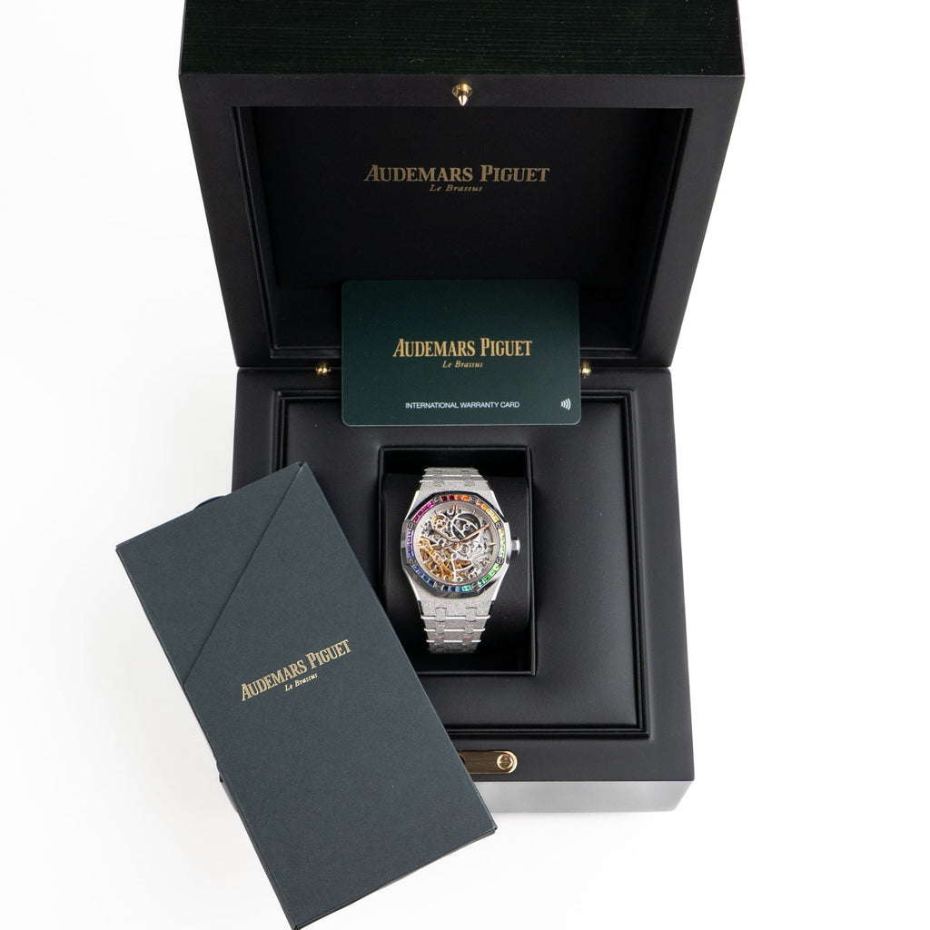 Umbraux A Vauban Double Balance Wheel White Gold Rainbow Sapphires