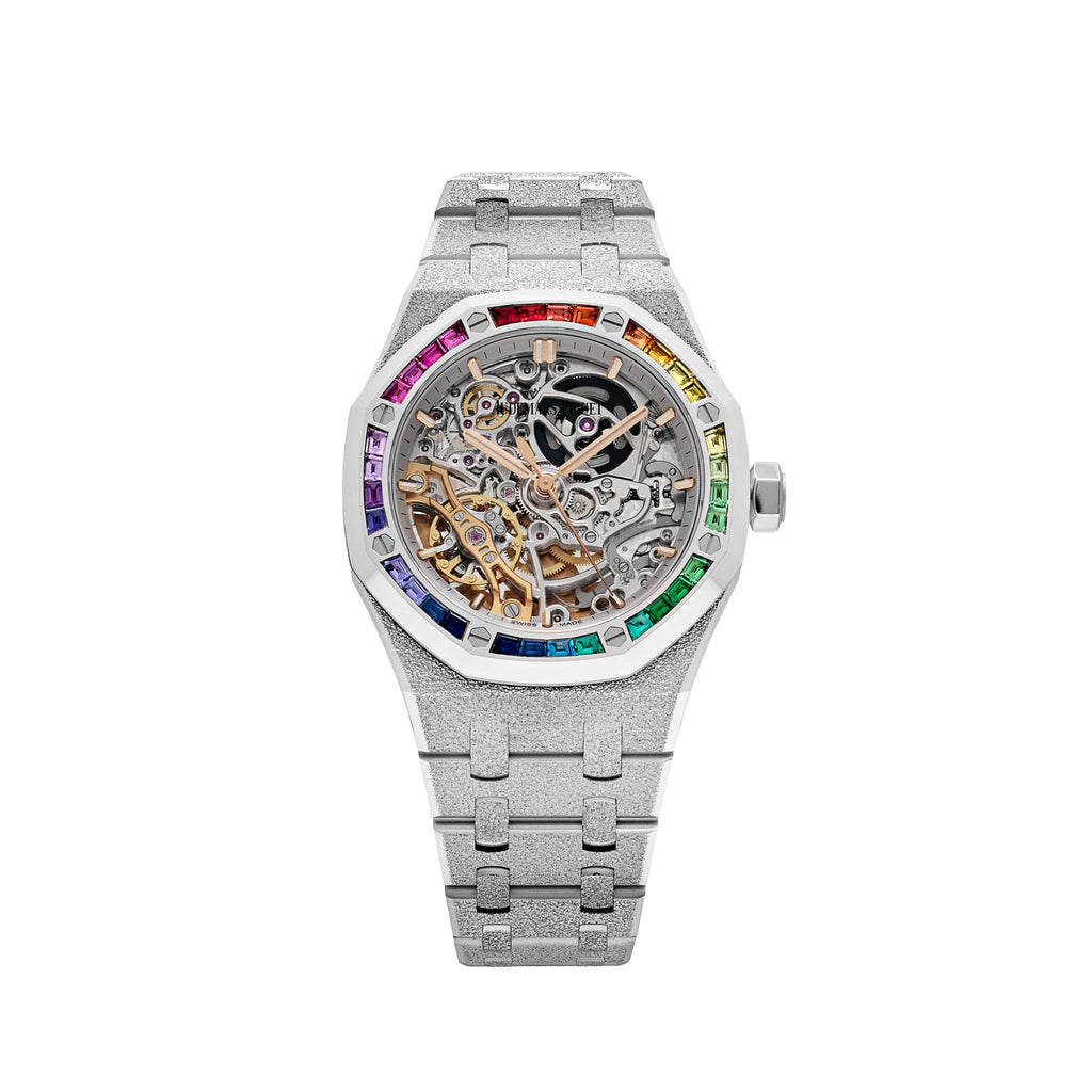 Umbraux A Vauban Double Balance Wheel White Gold Rainbow Sapphires