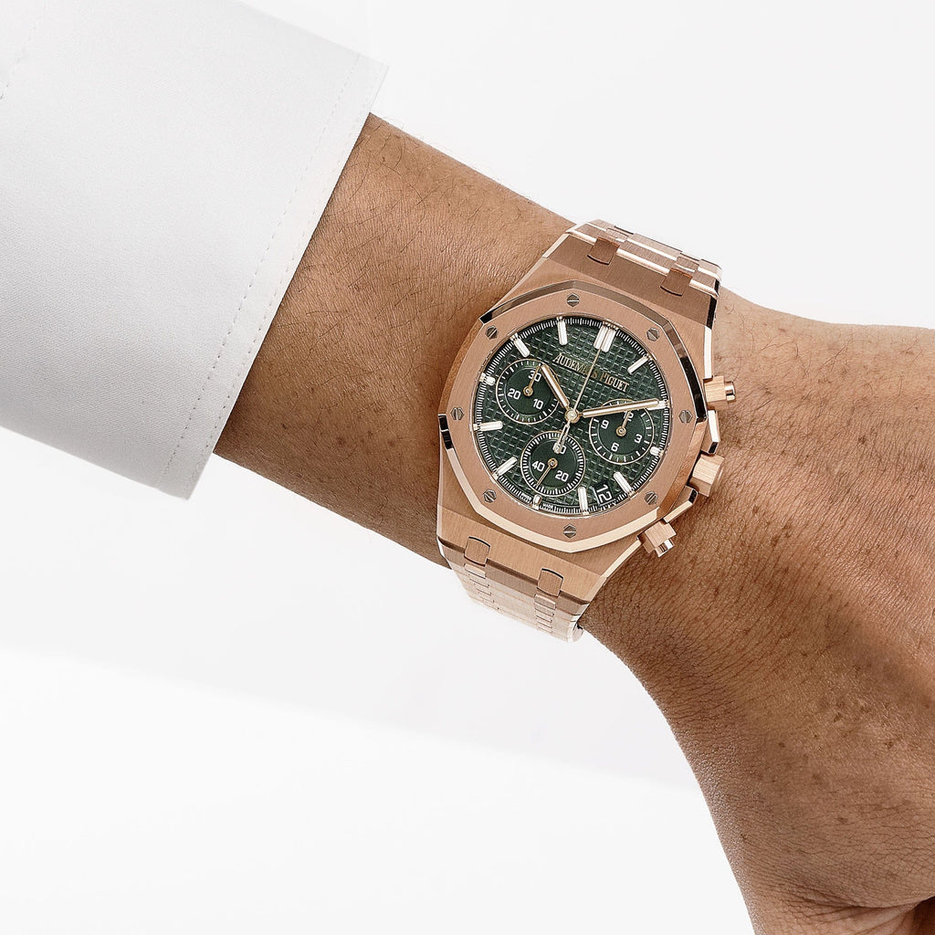 Umbraux A Vauban Chronograph Rose Gold Khaki Green