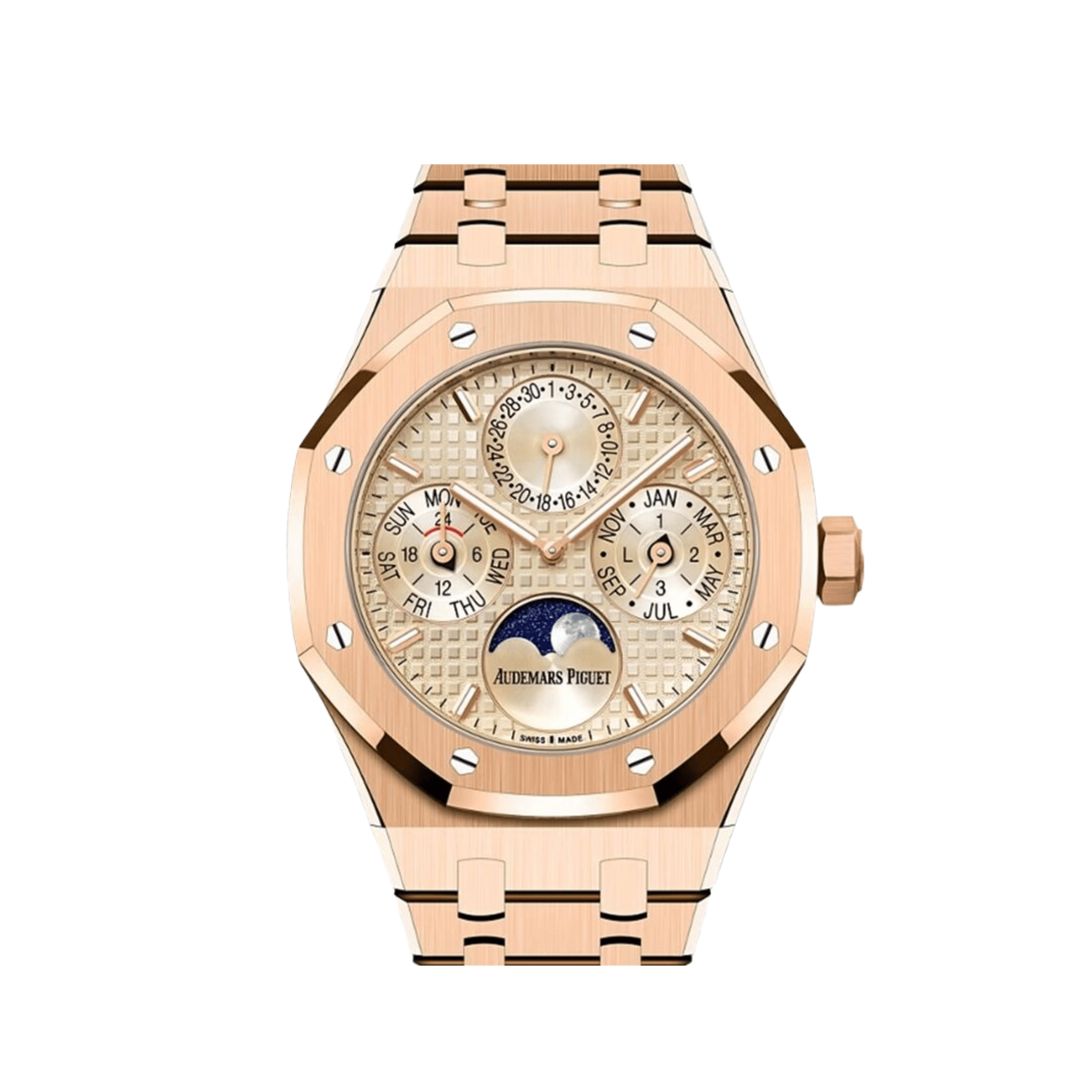 Umbraux A Vauban Perpetual Calendar Rose Gold Beige
