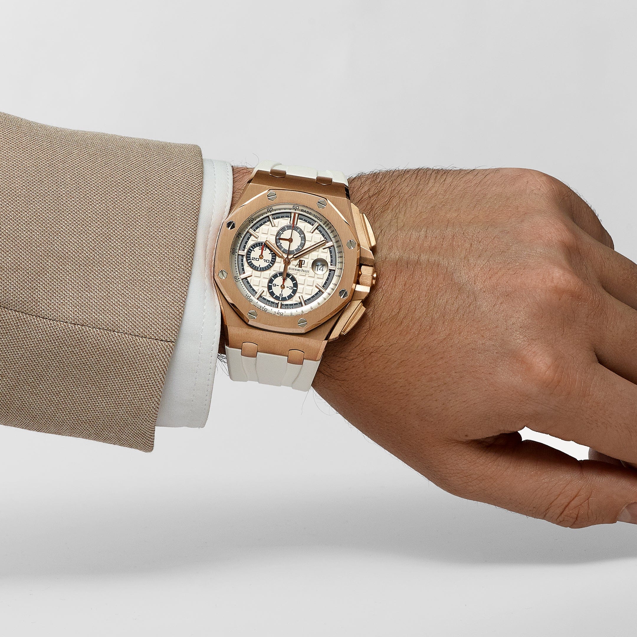 Umbraux A Vauban Sport Chronograph Rose Gold White