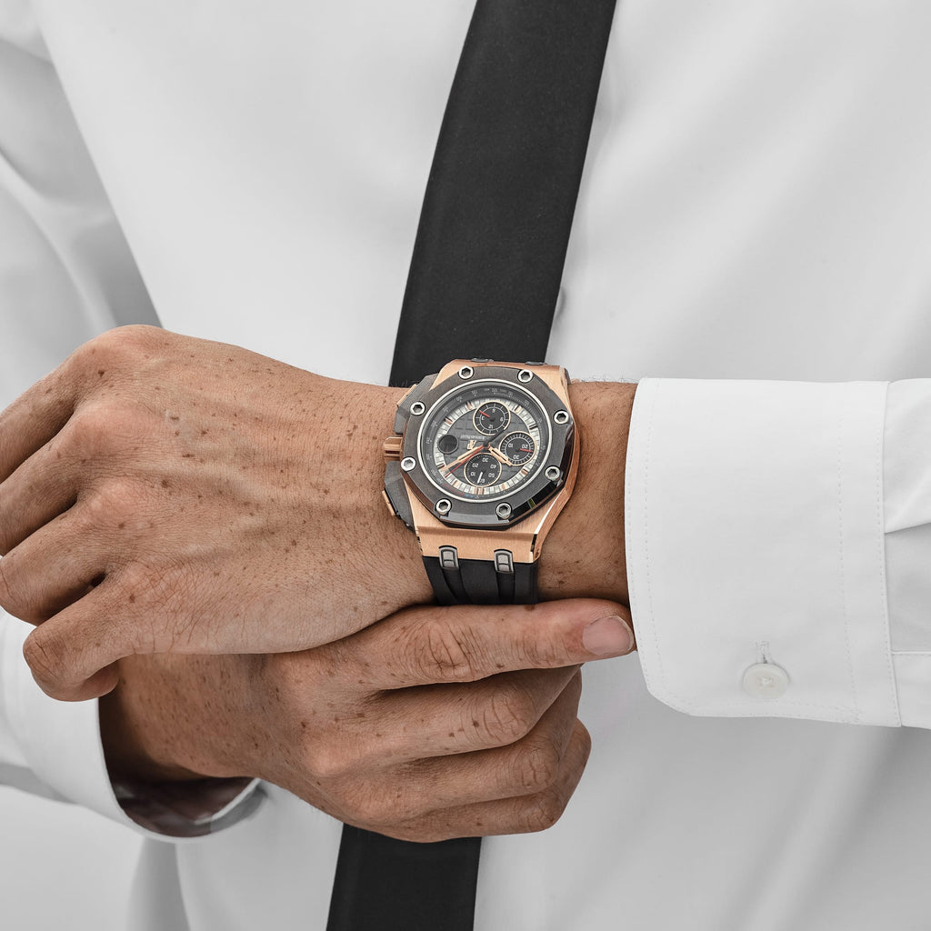 Umbraux A Vauban Sport Chronograph Rose Gold Grey