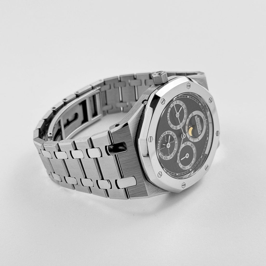 Umbraux A Vauban Perpetual Calendar Stainless Steel Black