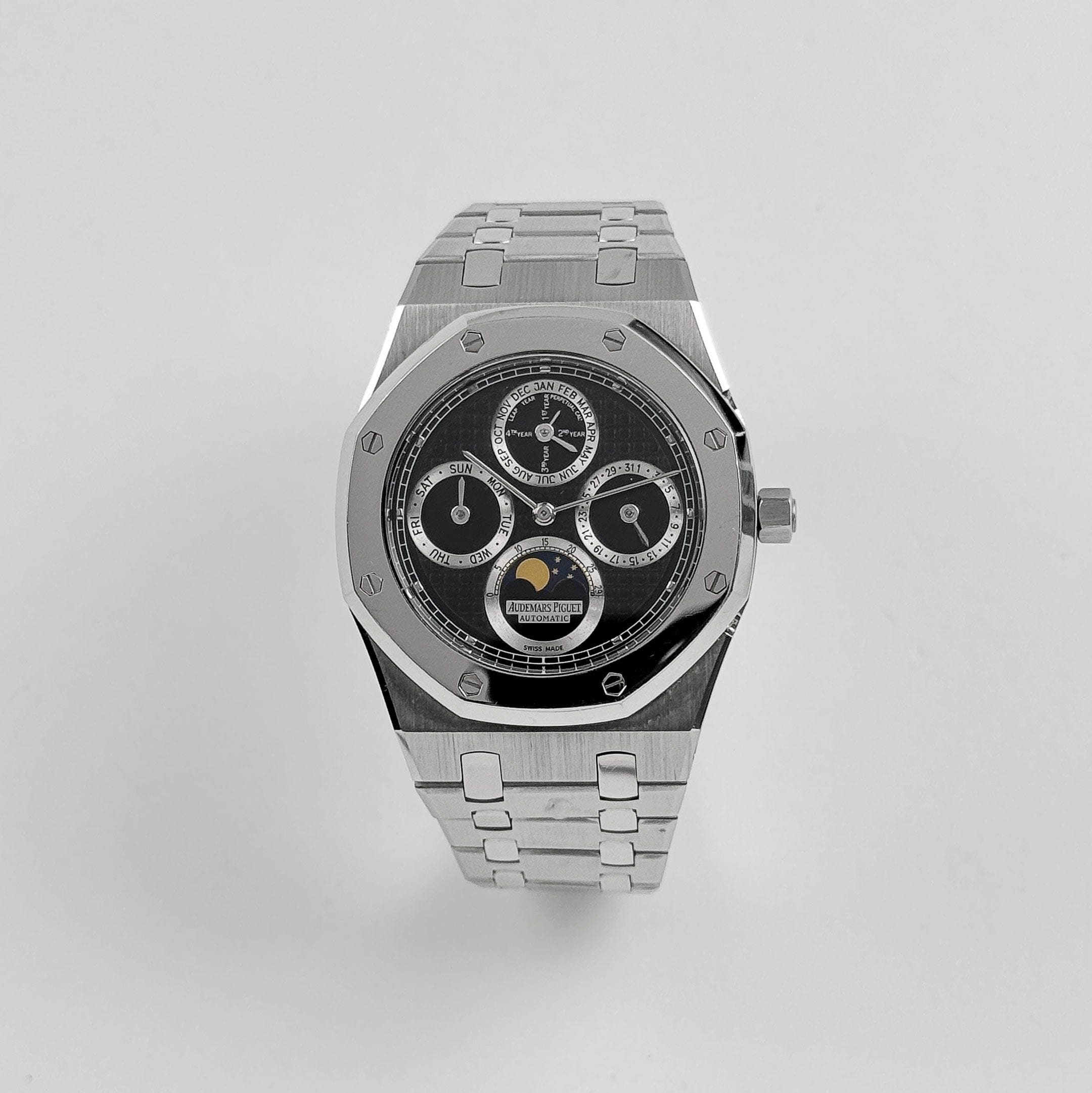 Umbraux A Vauban Perpetual Calendar Stainless Steel Black VIP