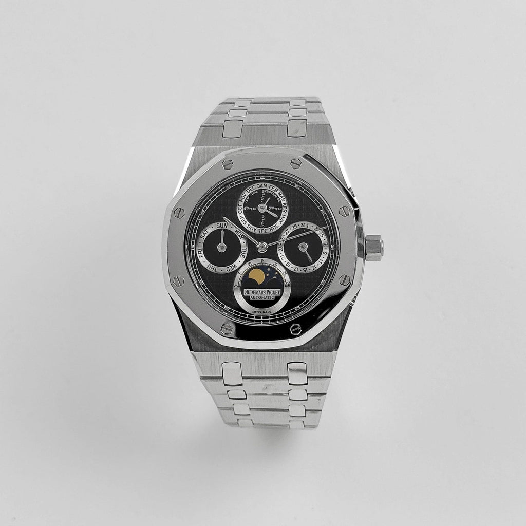 Umbraux A Vauban Perpetual Calendar Stainless Steel Black