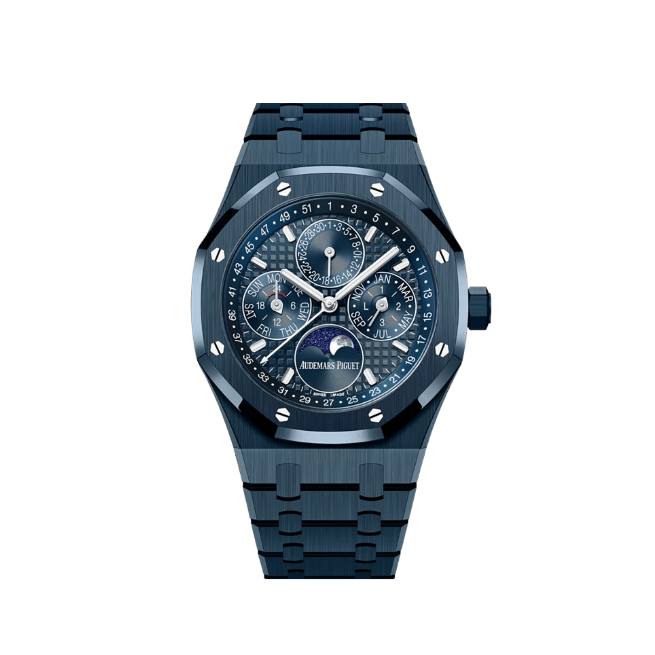 Umbraux A Vauban Perpetual Calendar Blue Ceramic VIP