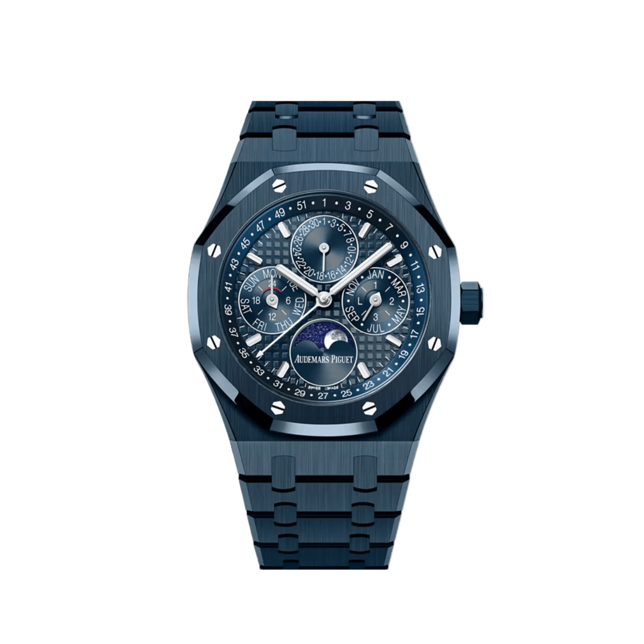 Umbraux A Vauban Perpetual Calendar Blue Ceramic