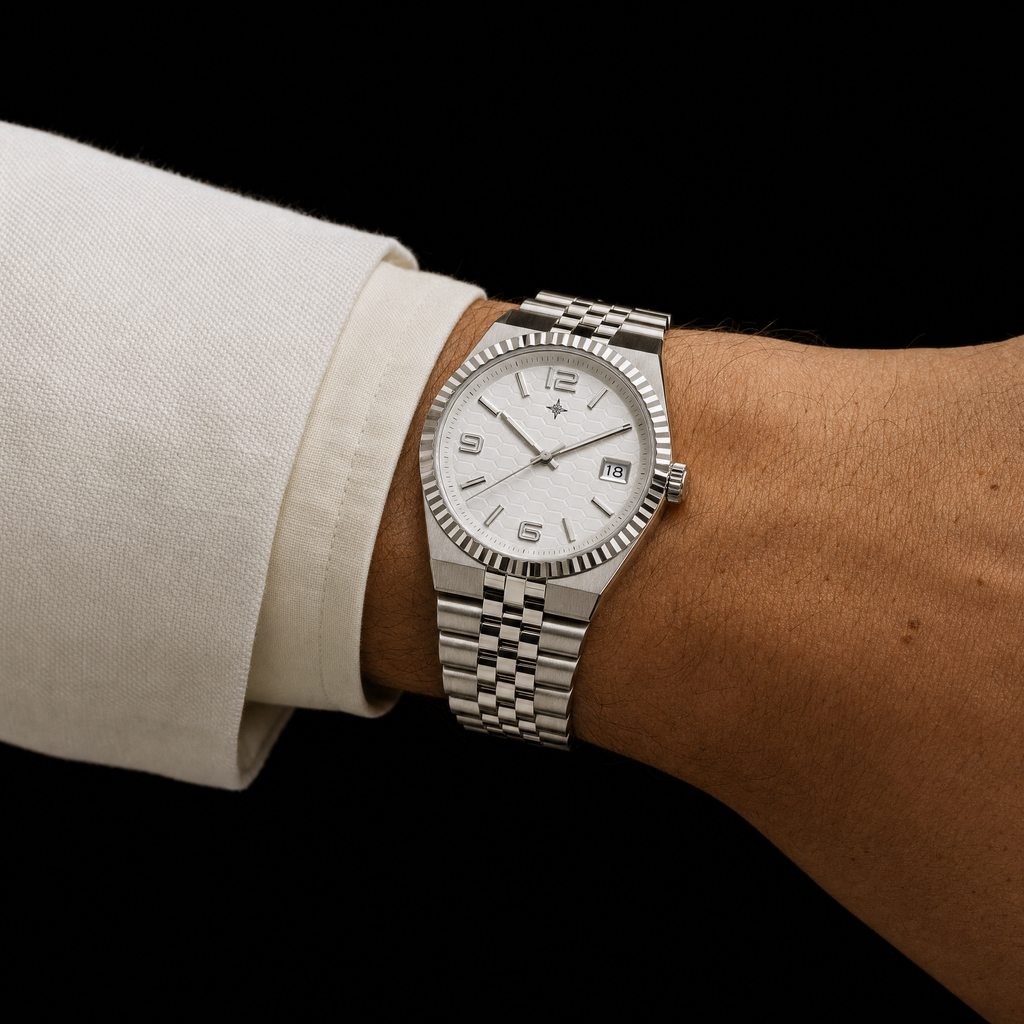 Umbraux Date 41mm President – Argent