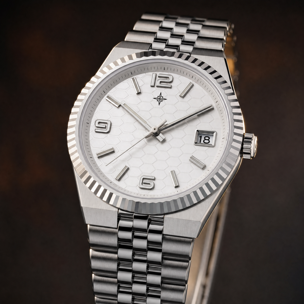 Umbraux Date 41mm President – Argent