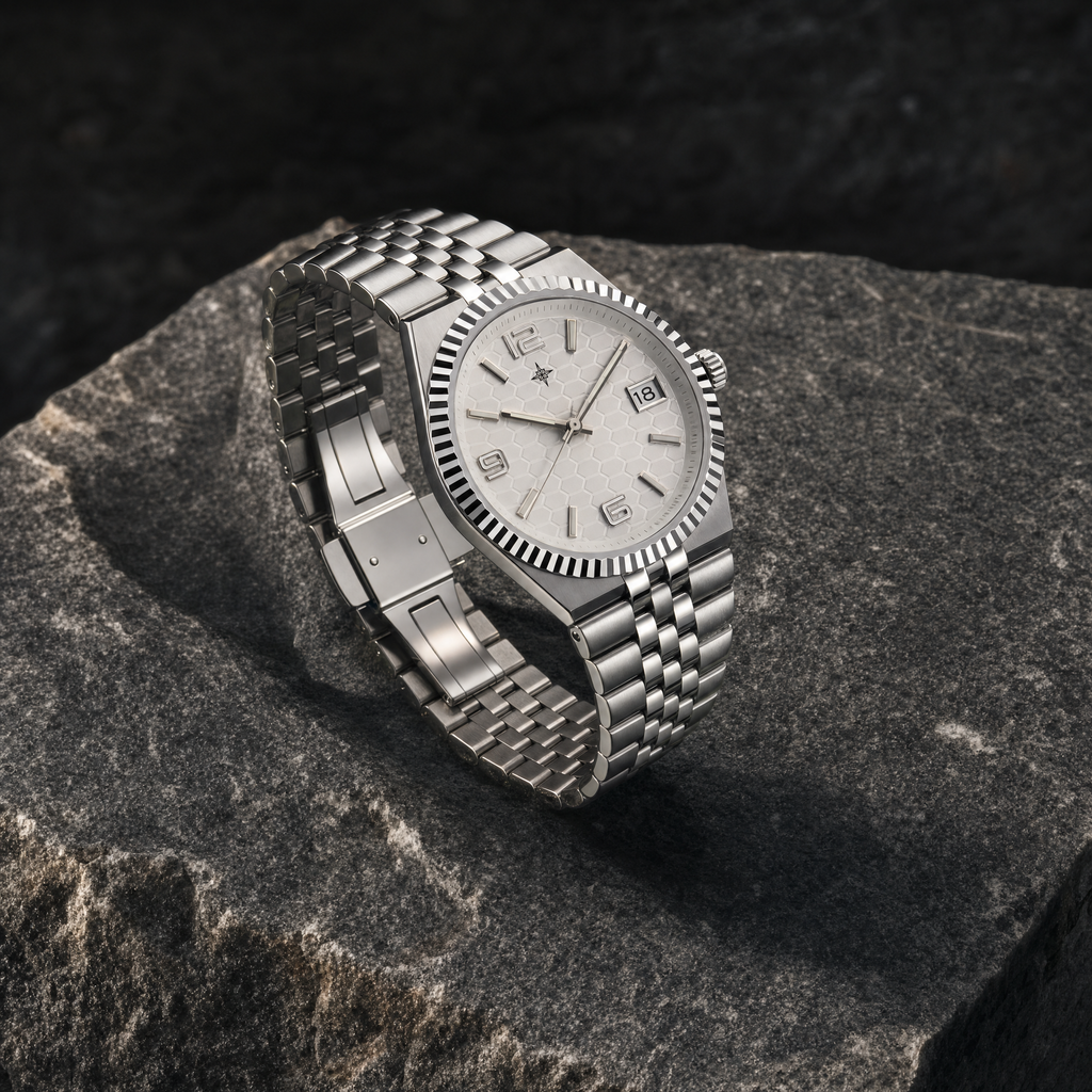 Umbraux Date 41mm President – Argent
