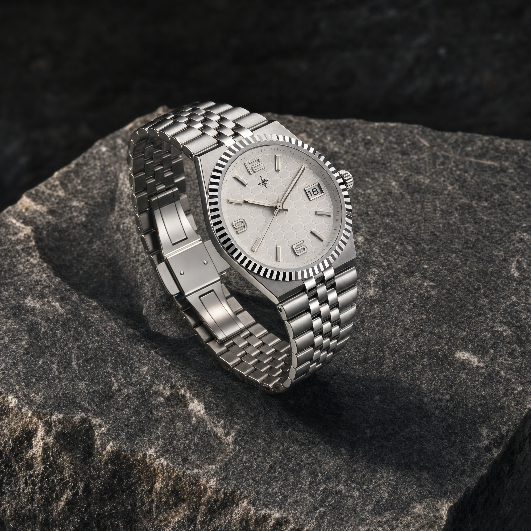 Umbraux Date 41mm President – Argent