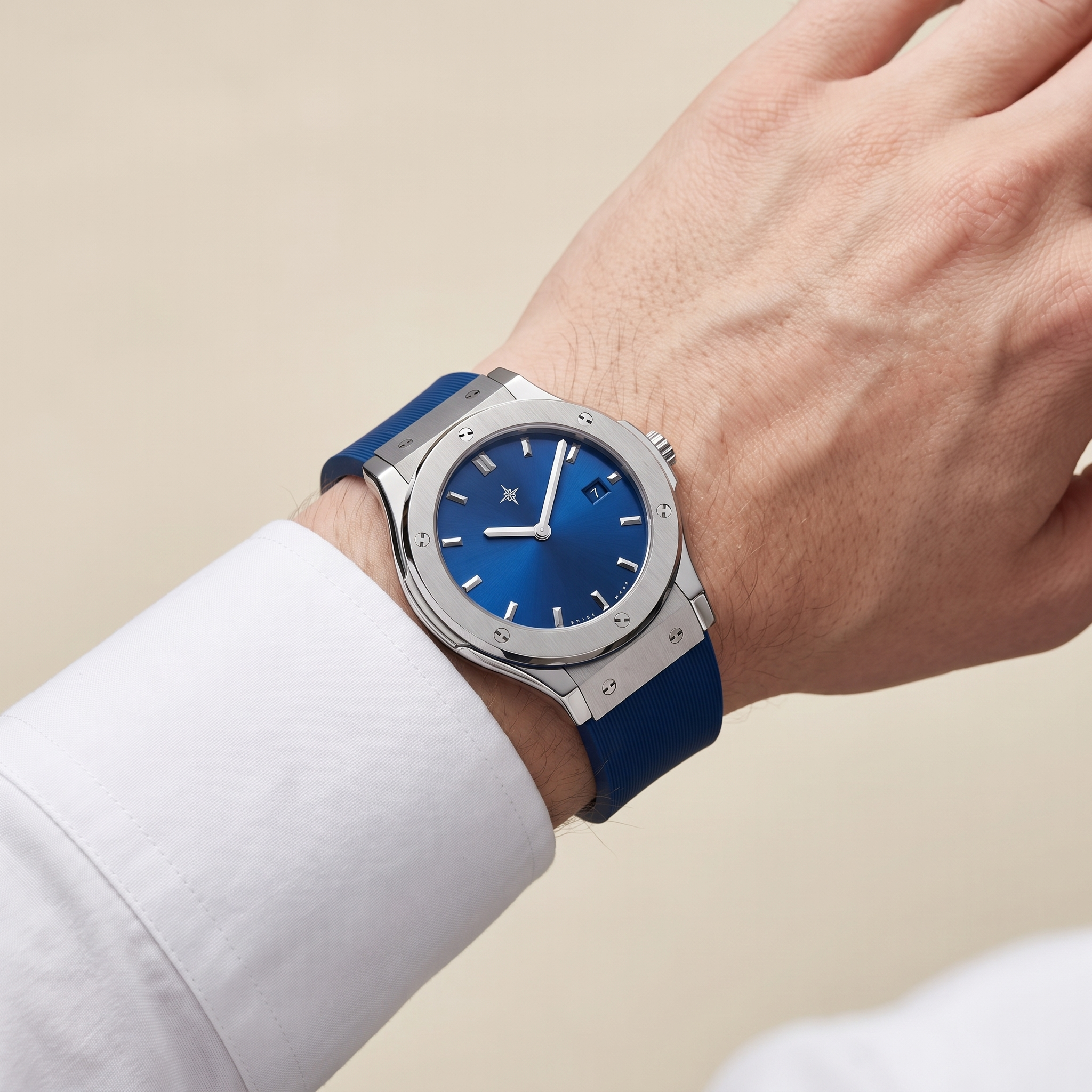 Umbraux Fusion 42mm Argent – Azure