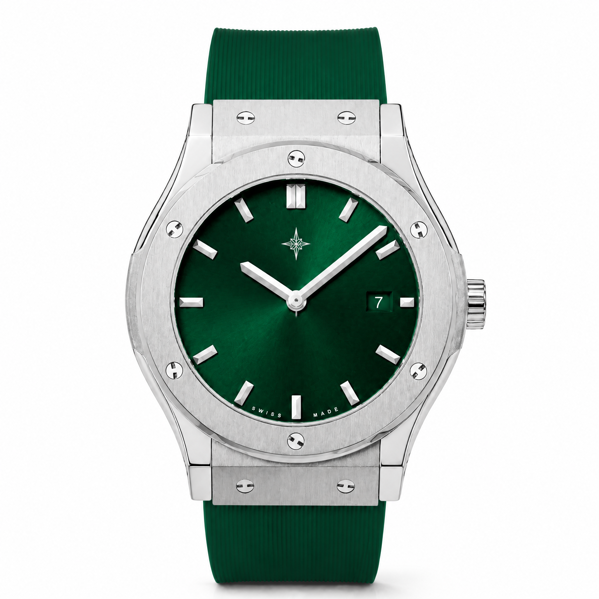 Umbraux Fusion 42mm Argent – Emerald