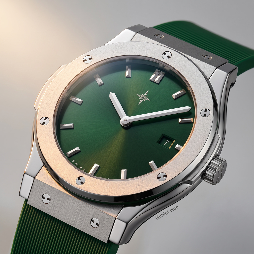 Umbraux Fusion 42mm Argent – Emerald
