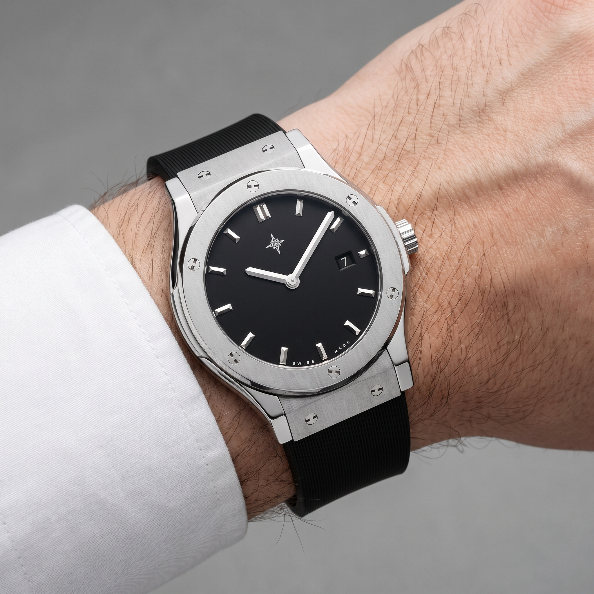 Umbraux Fusion 42mm Argent – Onyx