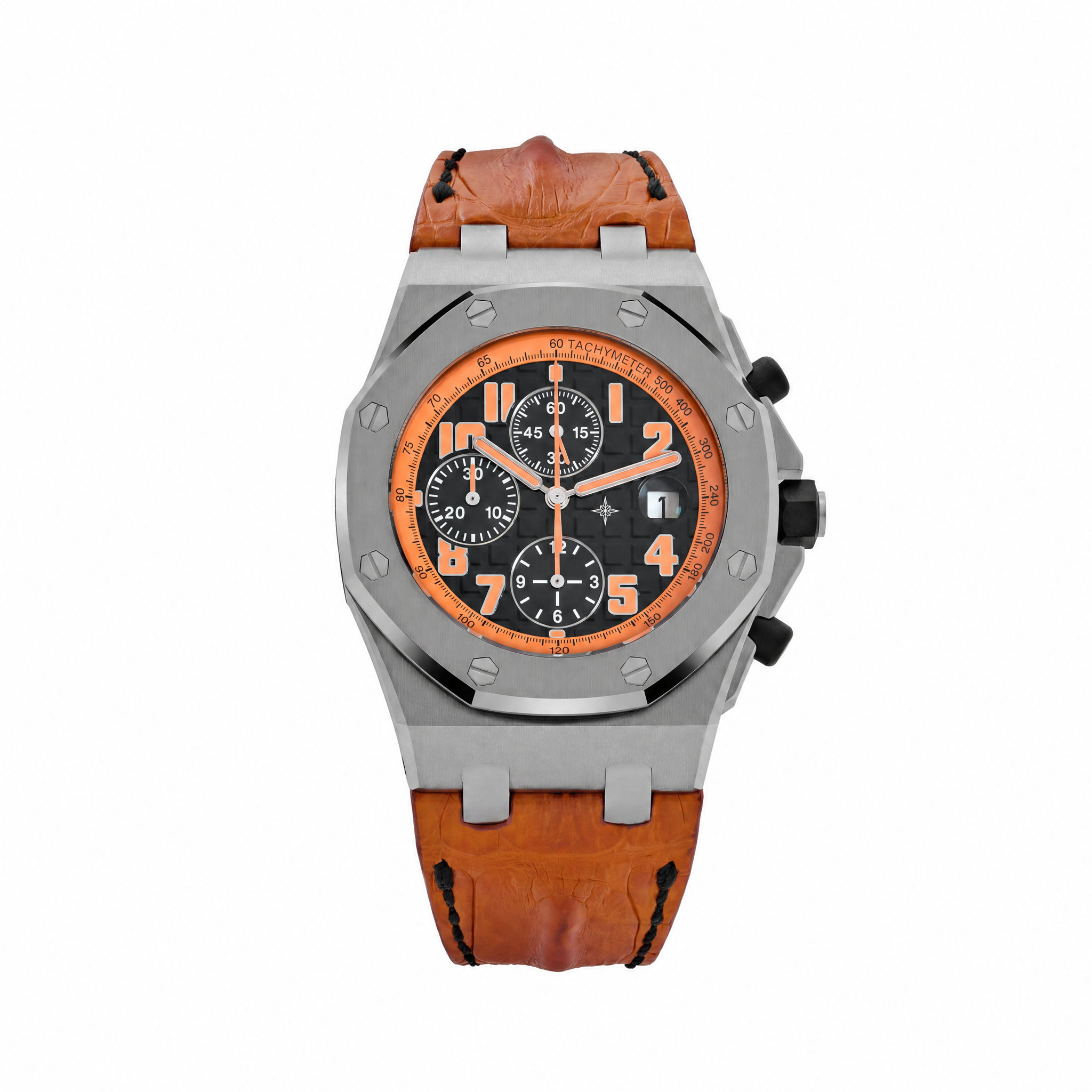 Umbraux A Royal Oak Offshore Chronograph Stainless Steel Black Orange