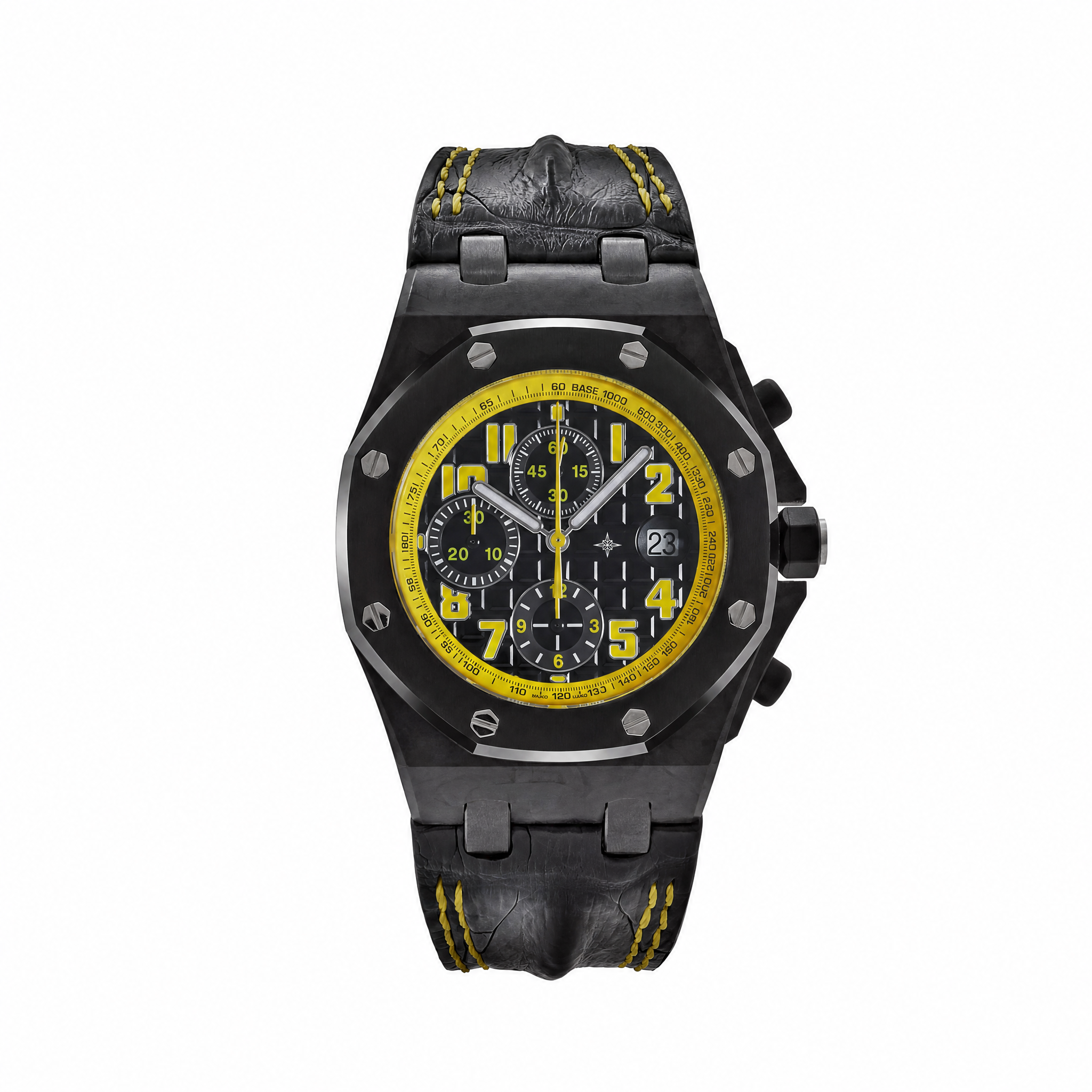 Umbraux A Bumble Bee Royal Oak Offshore Chronograph Carbon Black