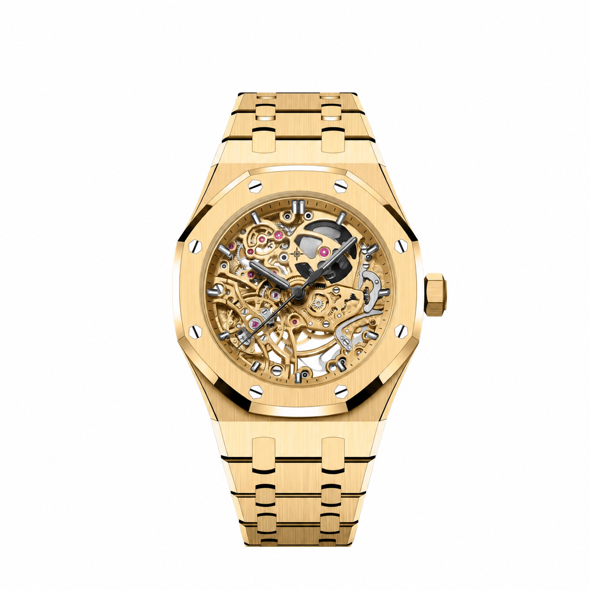 Umbraux A Royal Oak Double Balance Wheel Yellow Gold