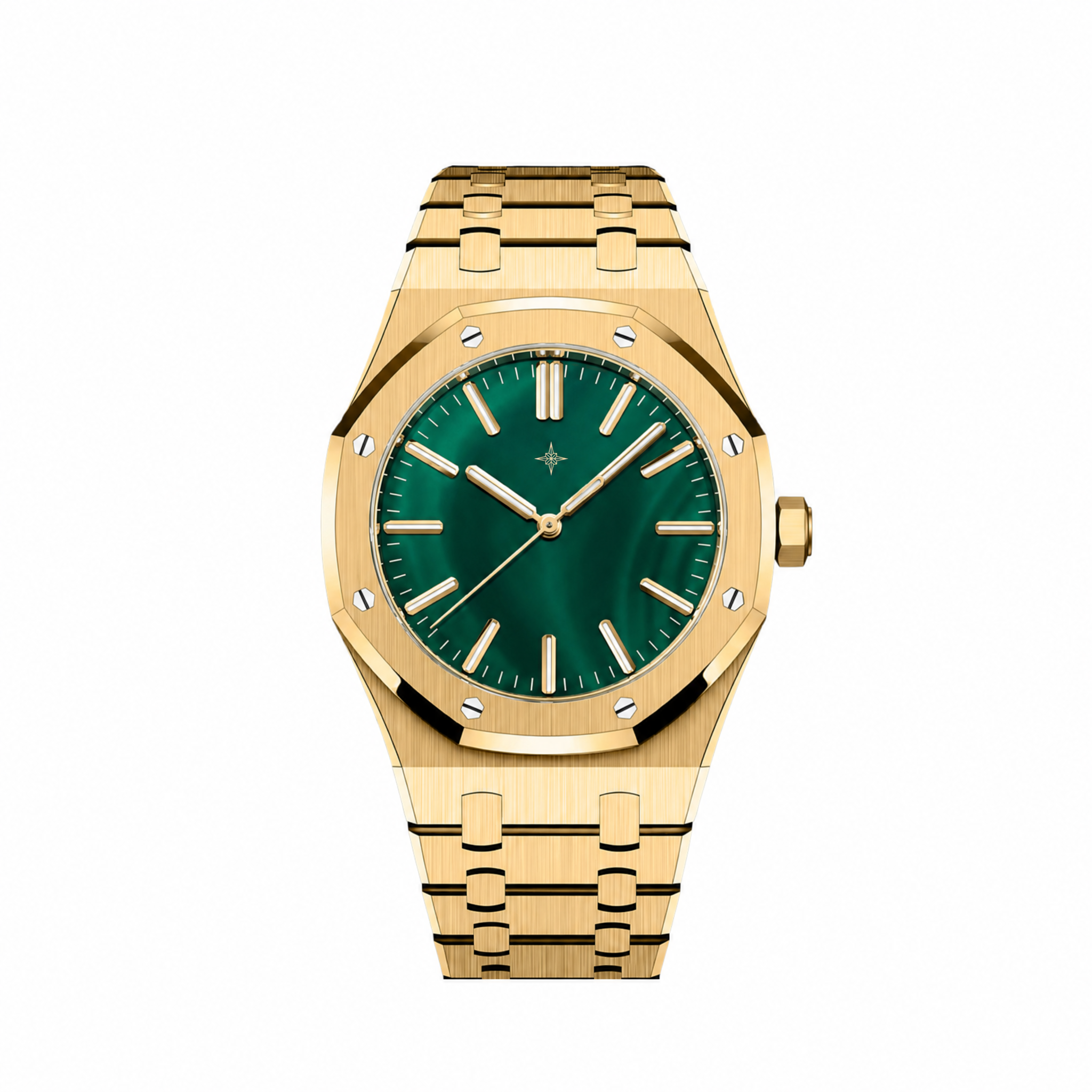 Umbraux A Royal Oak Yellow Gold Malachite