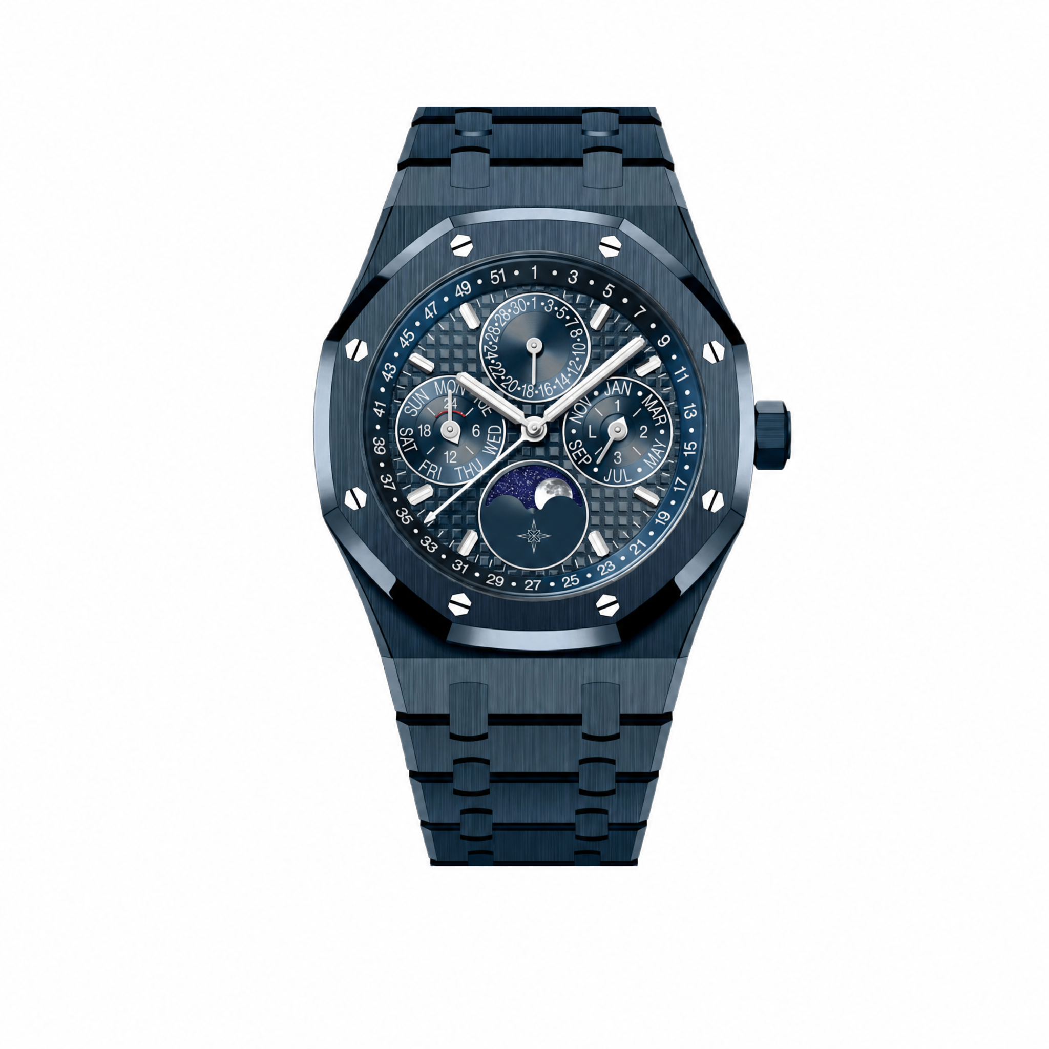 Umbraux A Royal Oak Perpetual Calendar Blue Ceramic
