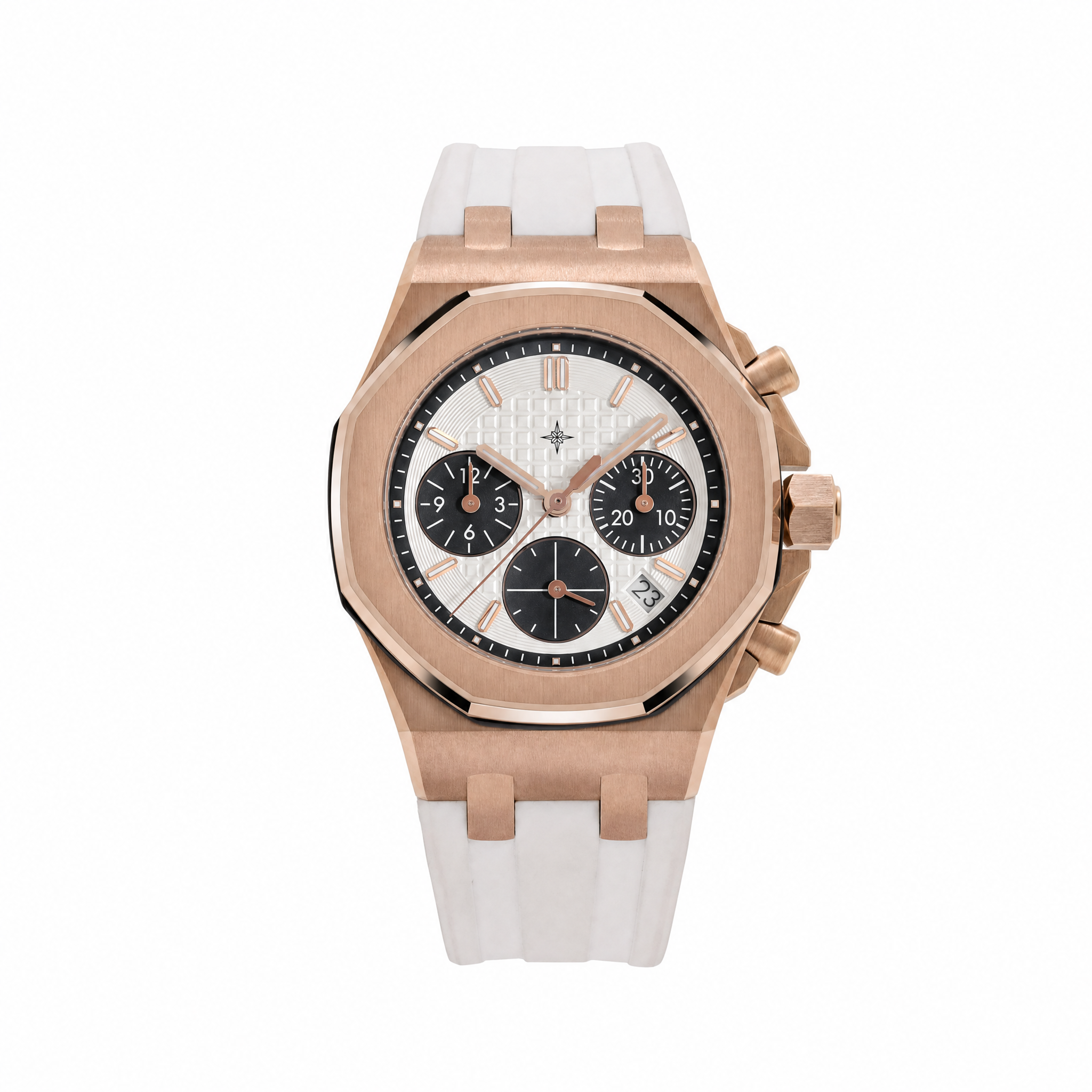 Umbraux A Royal Oak Offshore Chronograph Rose Gold Silver