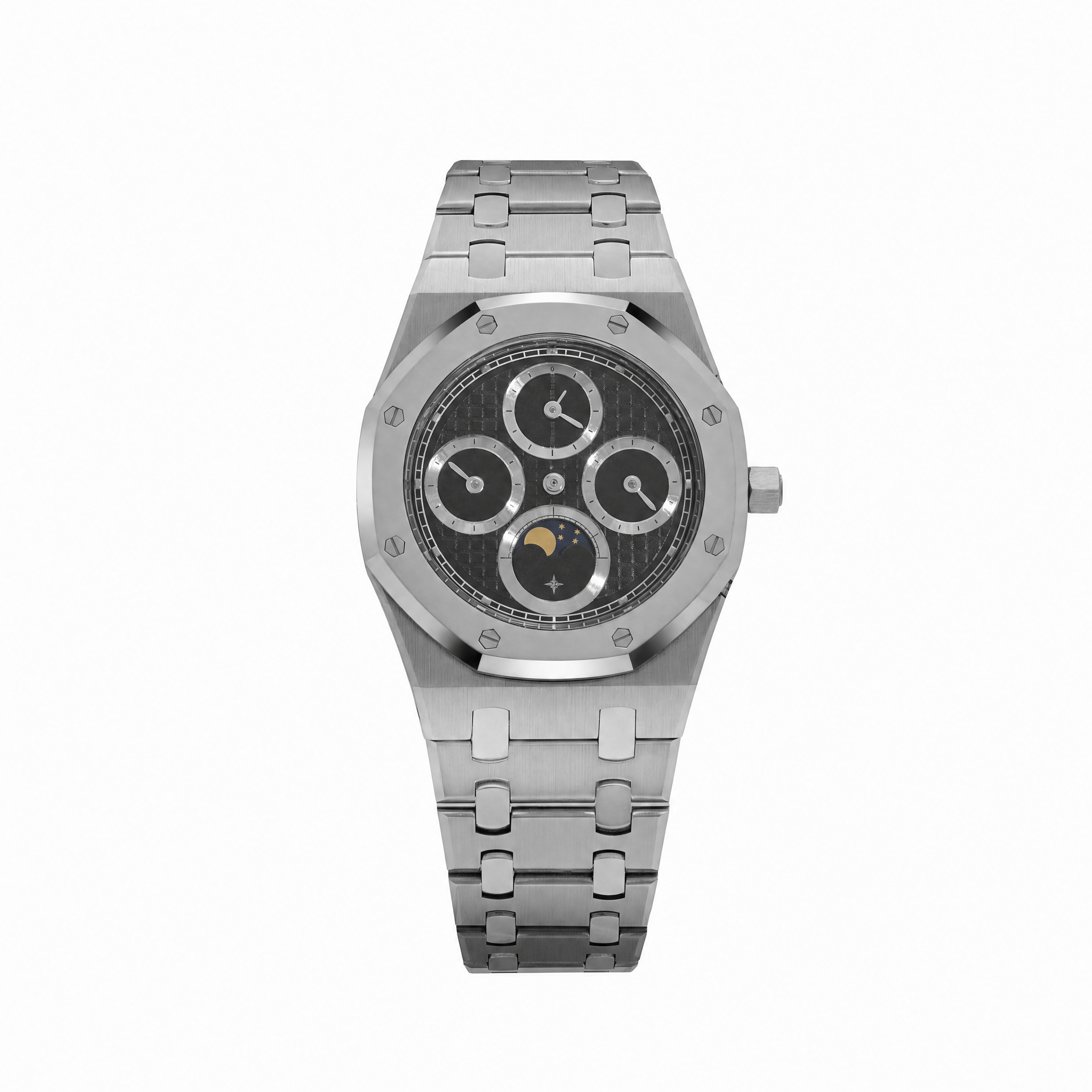 Umbraux A Royal Oak Perpetual Calendar Stainless Steel Black