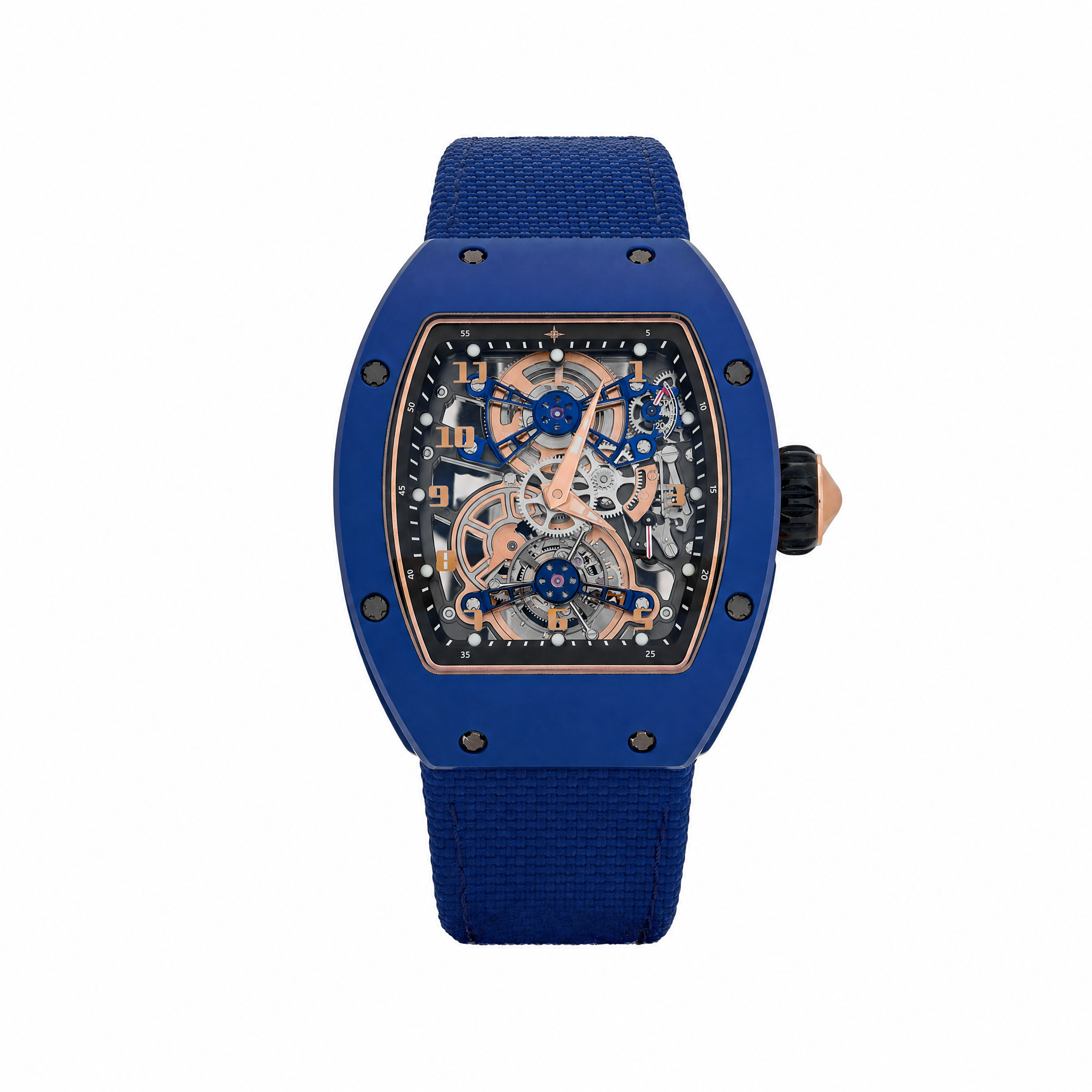 Umbraux R 17-02 Blue Rose Gold Tourbillon