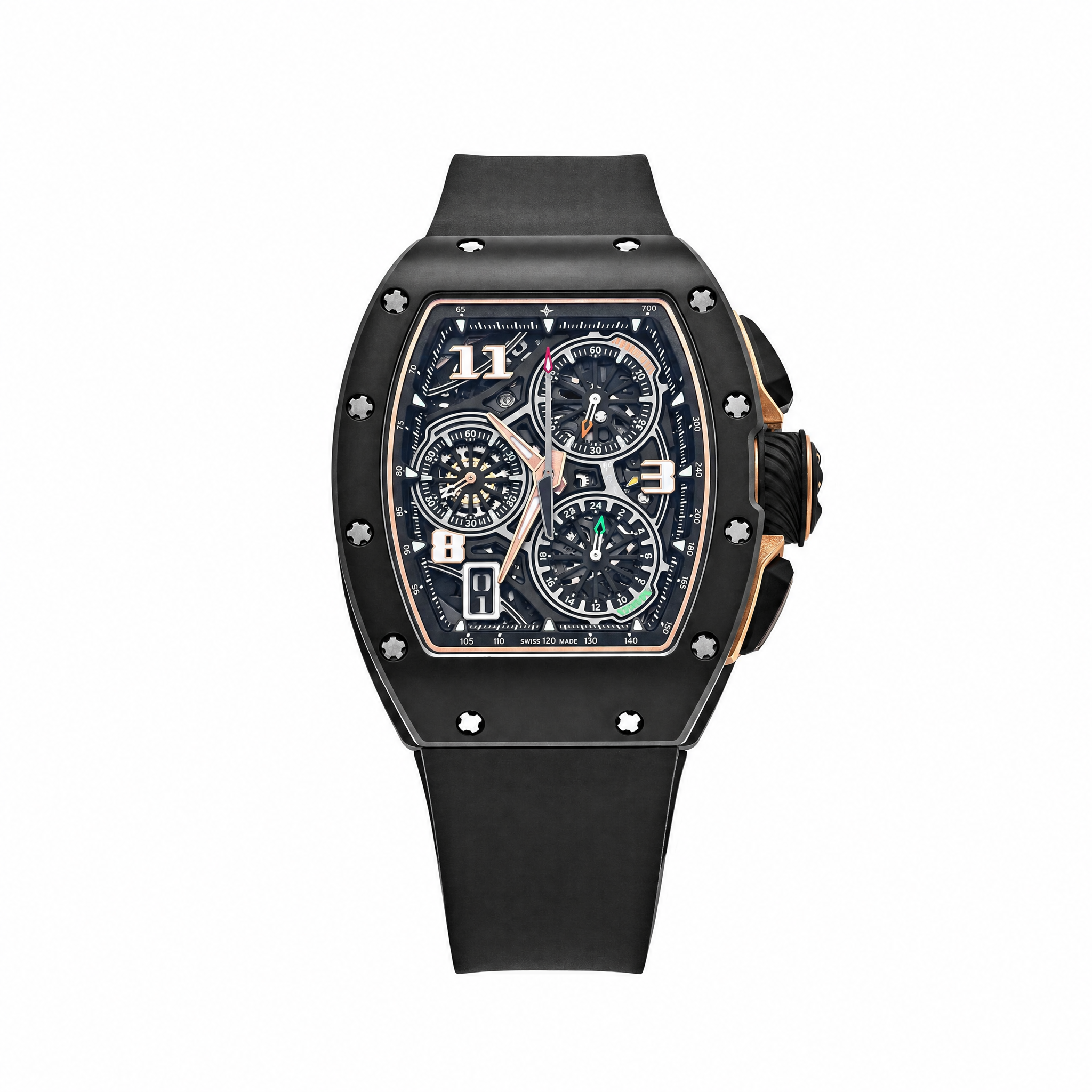 Umbraux R 72-01 Chronograph Black Rose Gold