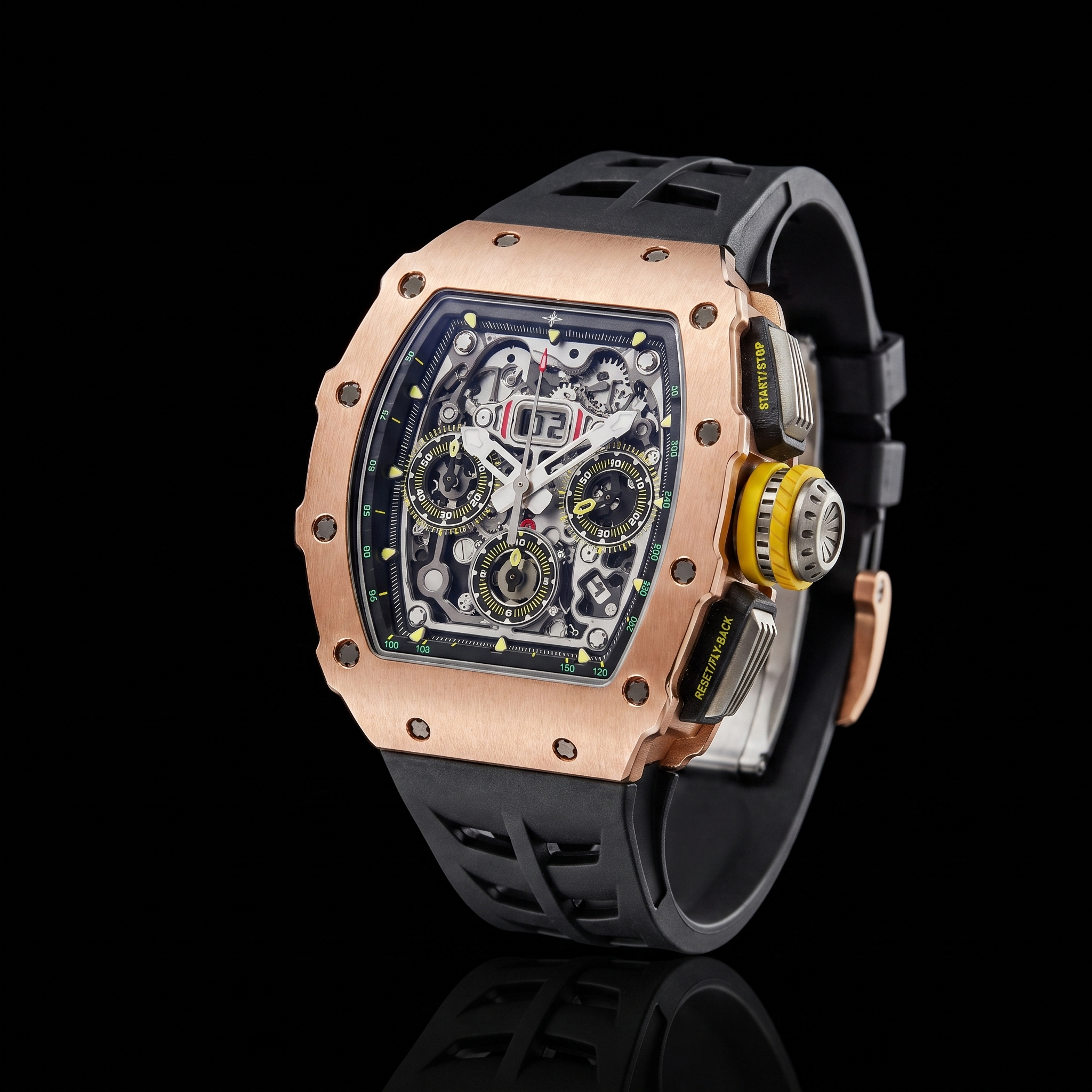 Umbraux R-7105 Chronograph Rose Gold studio shot