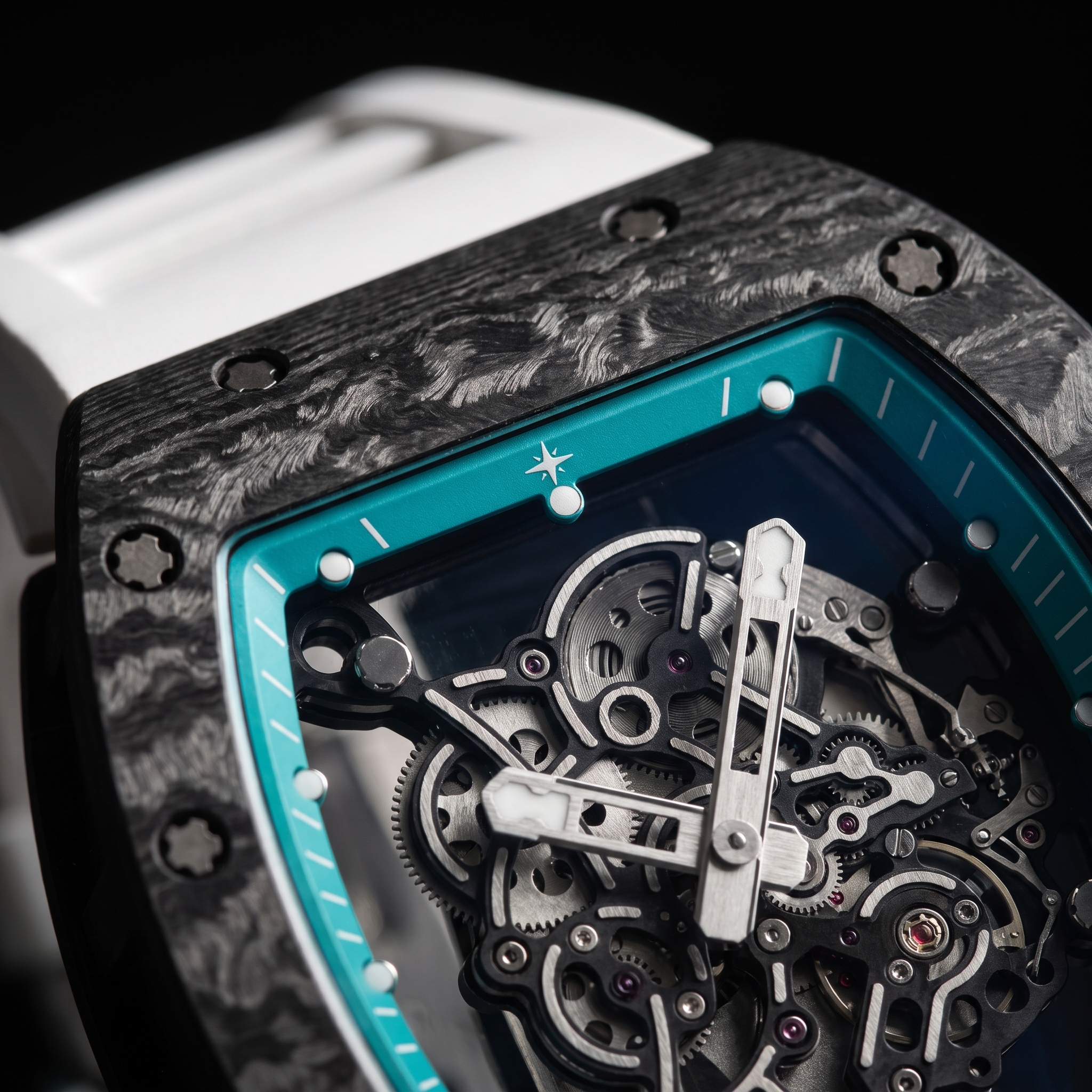 Umbraux R-7123 Carbon dial detail