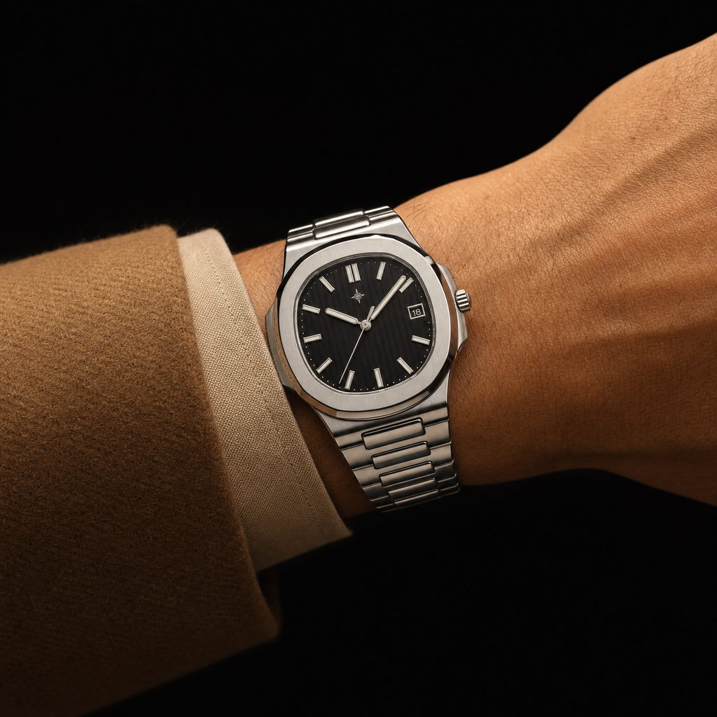 Umbraux Marine 40mm – Argent Nuit