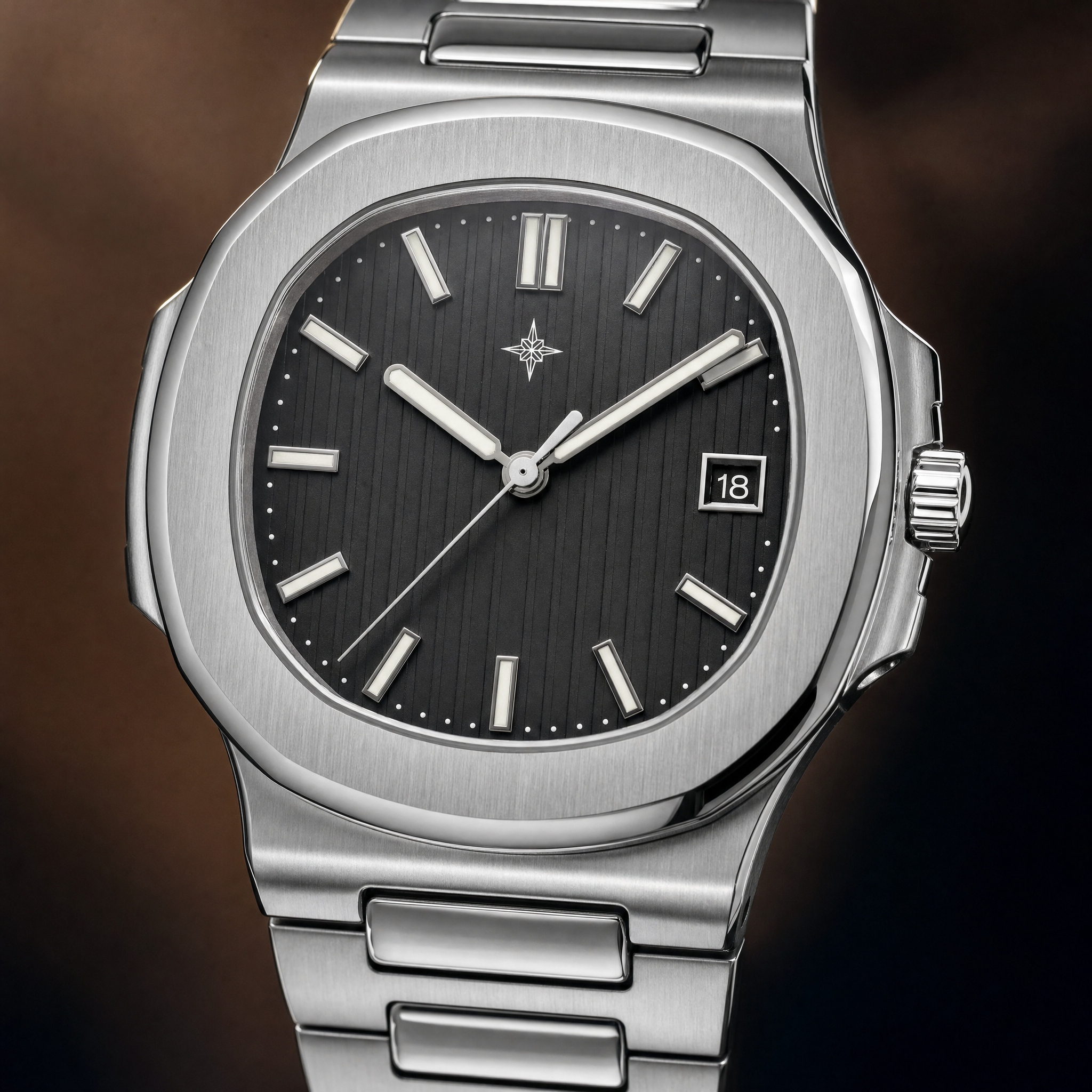 Umbraux Marine 40mm – Argent Nuit