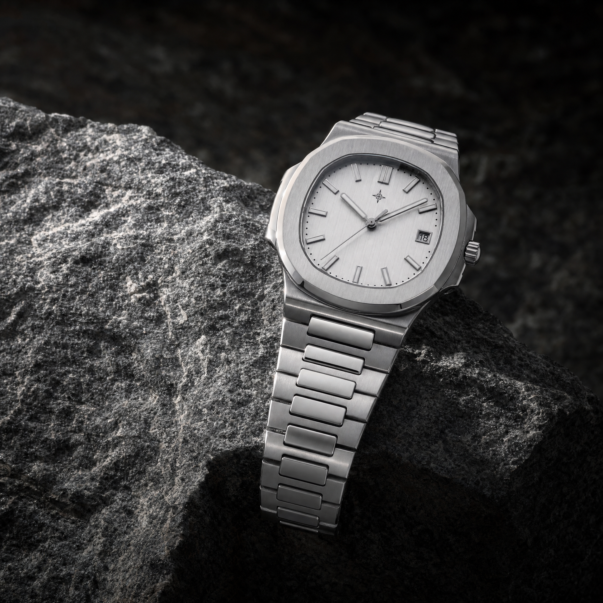 Umbraux Marine 40mm – Argent Pearl