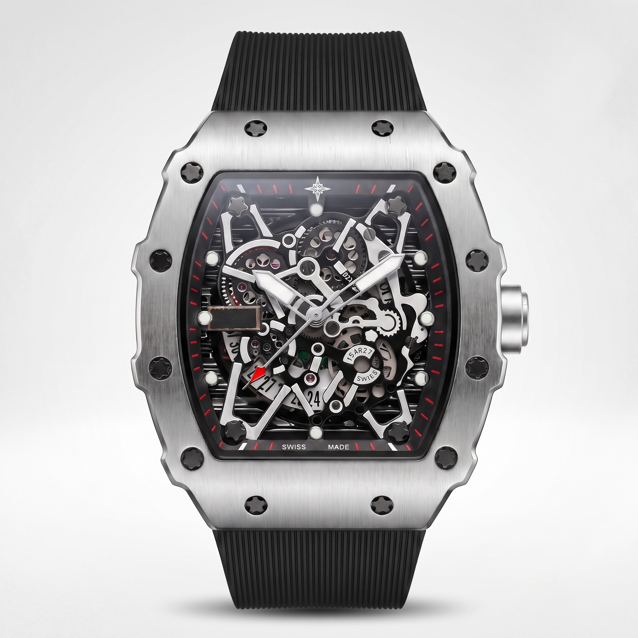 Umbraux R-Series 44mm – Argent Noir