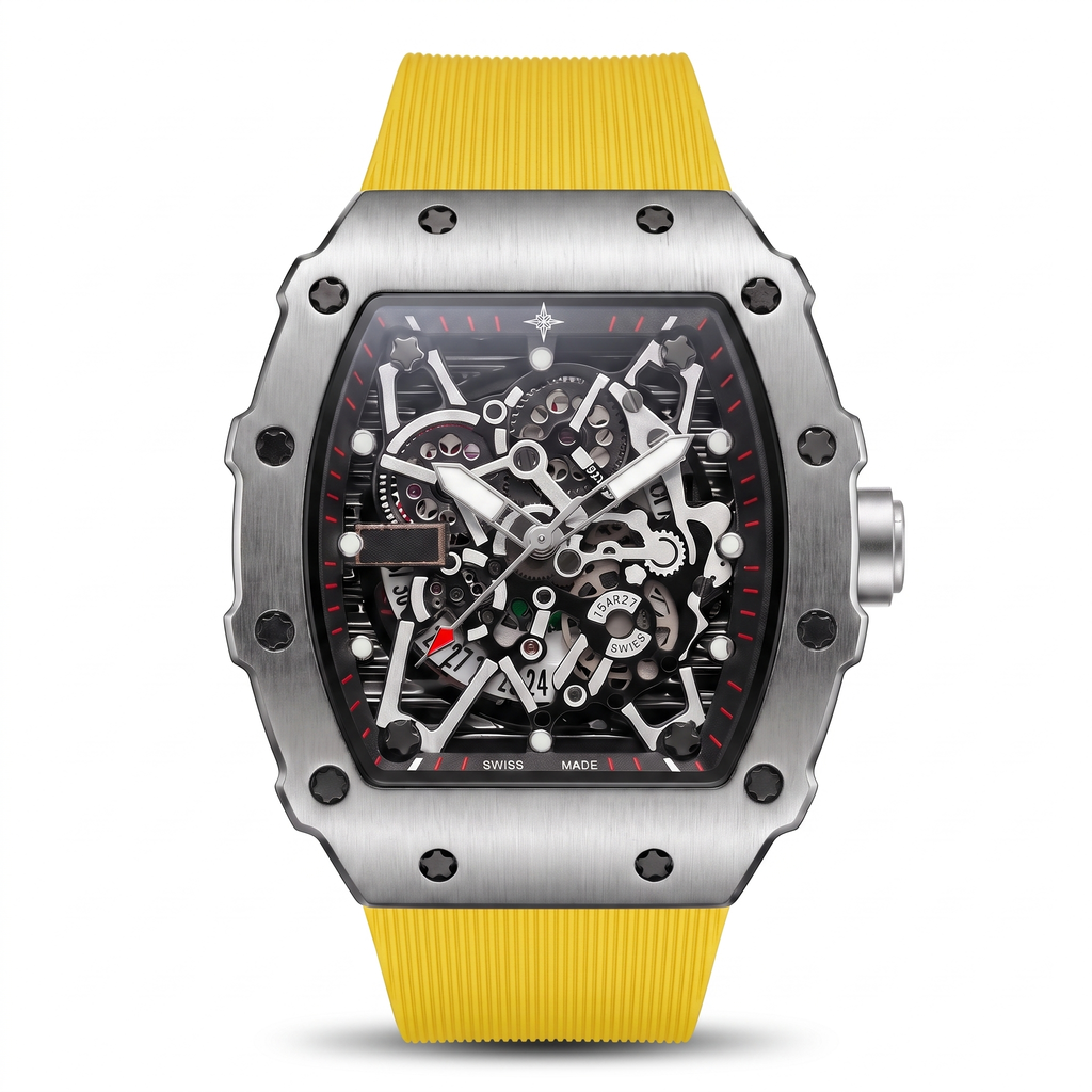 Umbraux R-Series 44mm – Argent Saffron