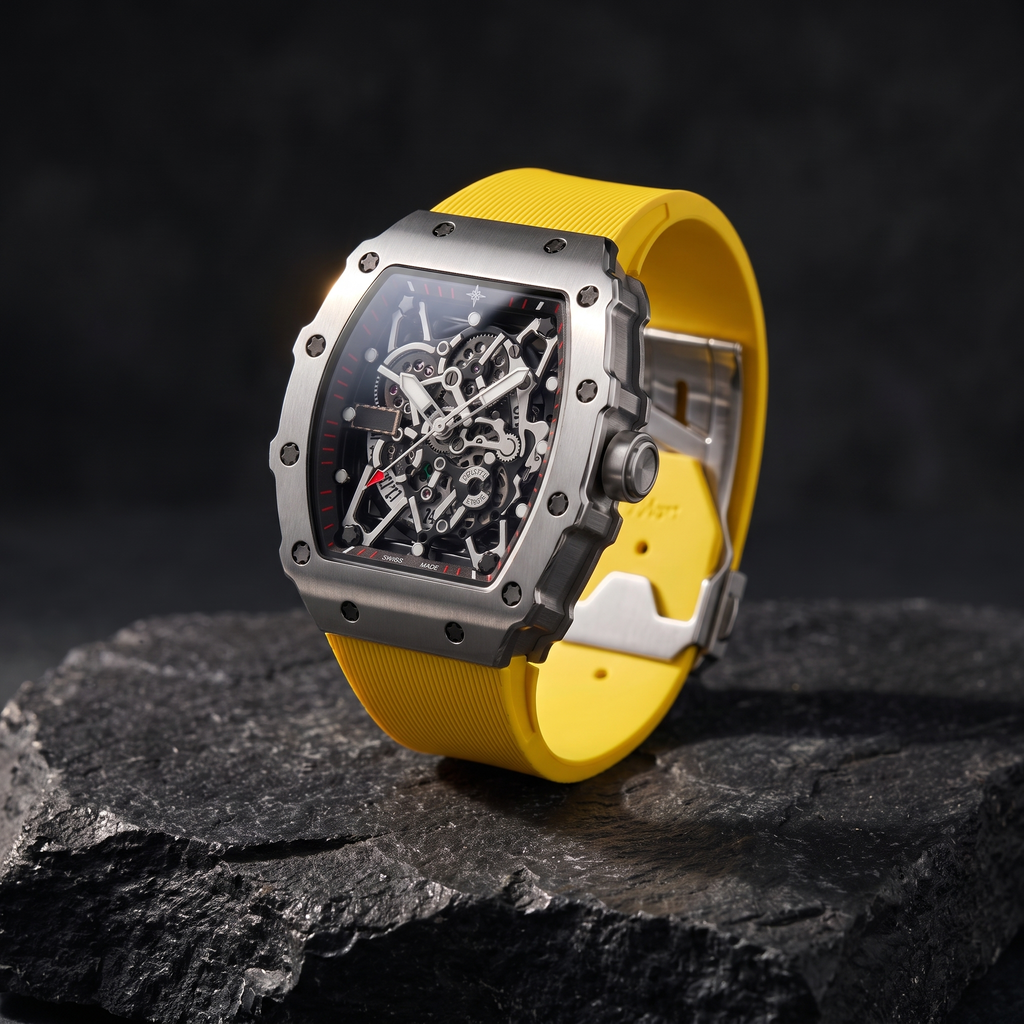 Umbraux R-Series 44mm – Argent Saffron