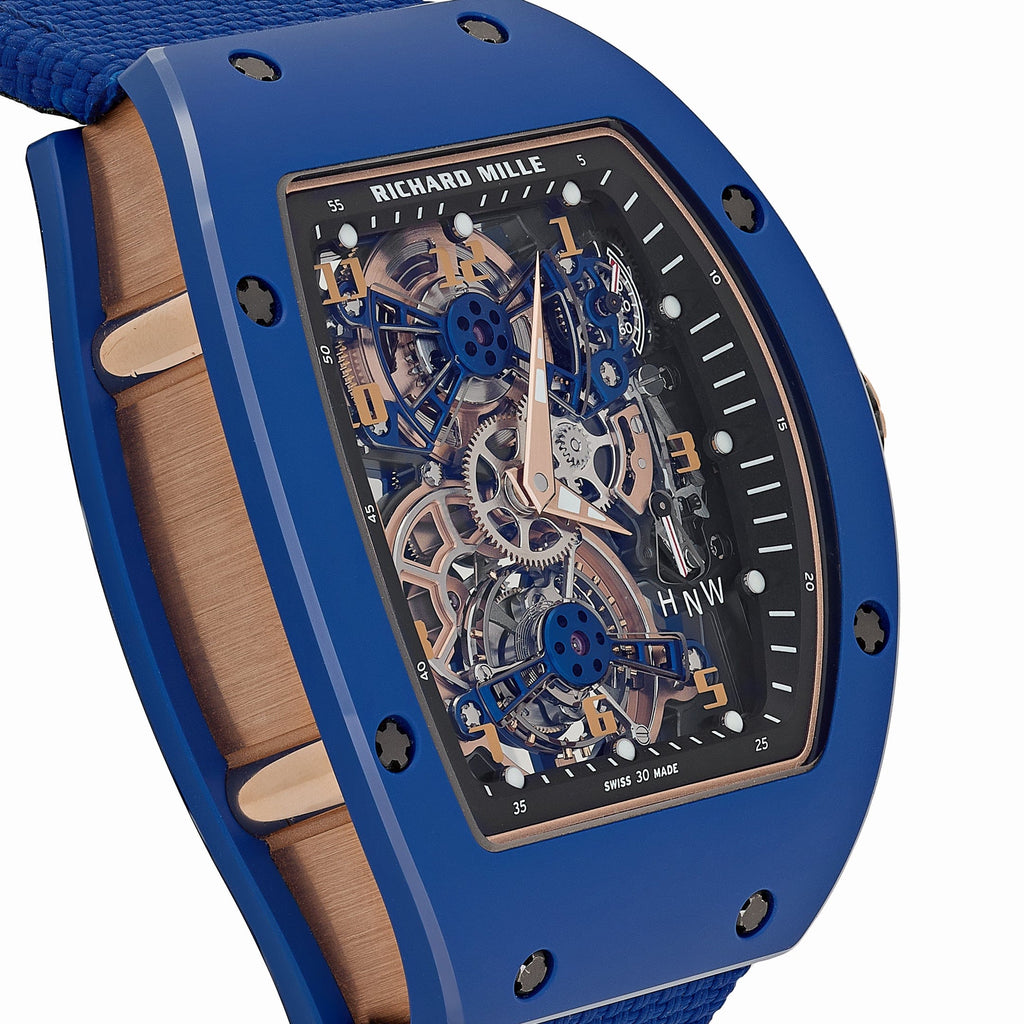 Umbraux R 7109 Blue Rose Gold Tourbillon