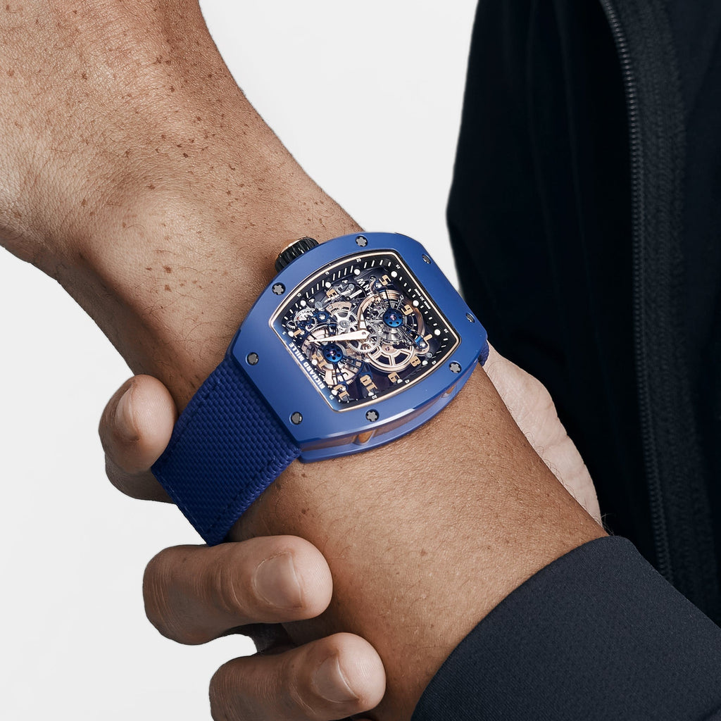 Umbraux R 7109 Blue Rose Gold Tourbillon