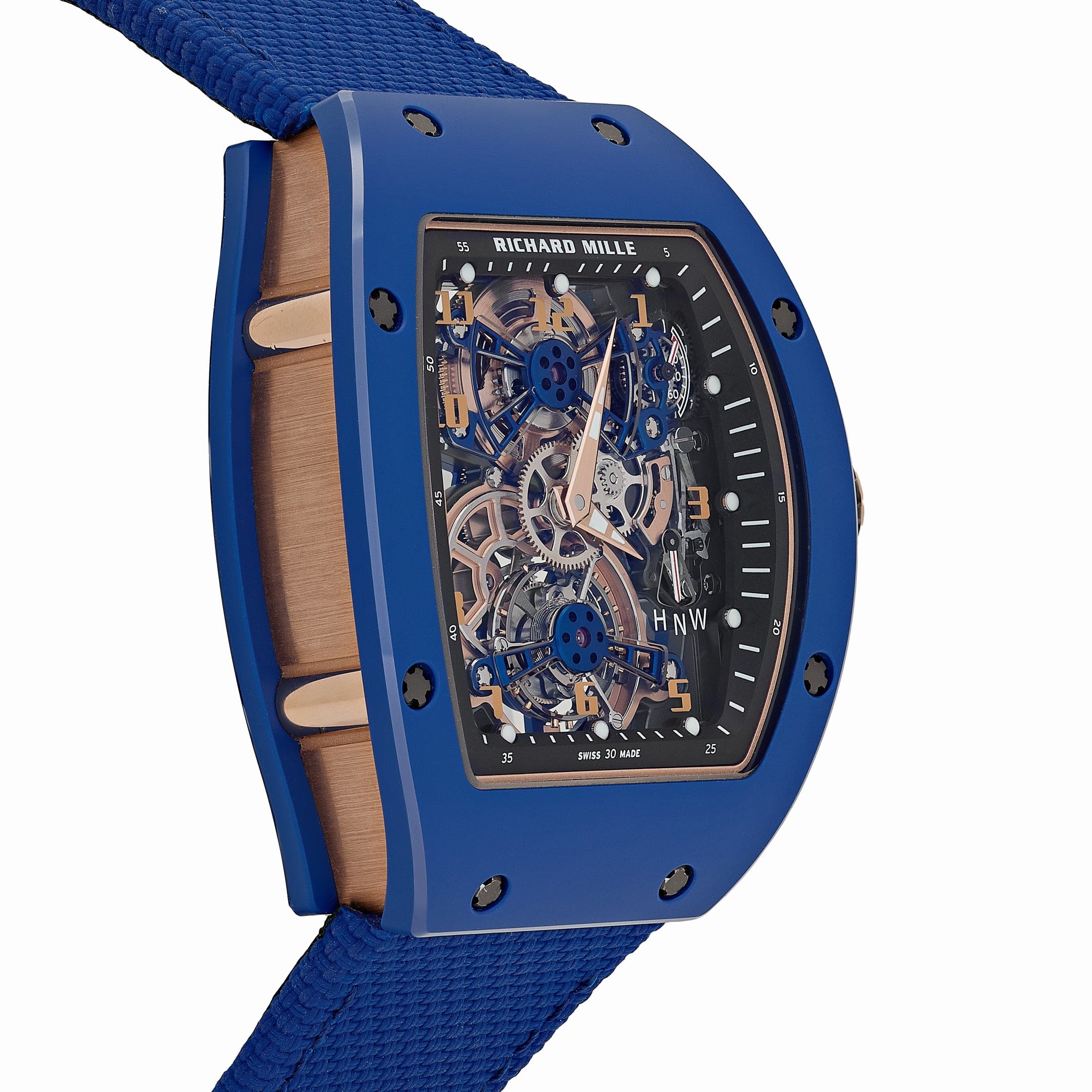 Umbraux R 7109 Blue Rose Gold Tourbillon