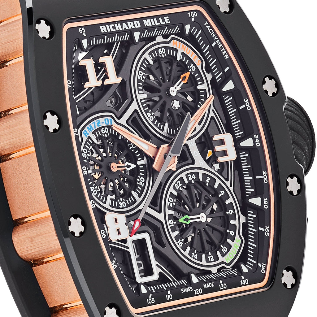 Umbraux R 7132 Chronograph Black Rose Gold