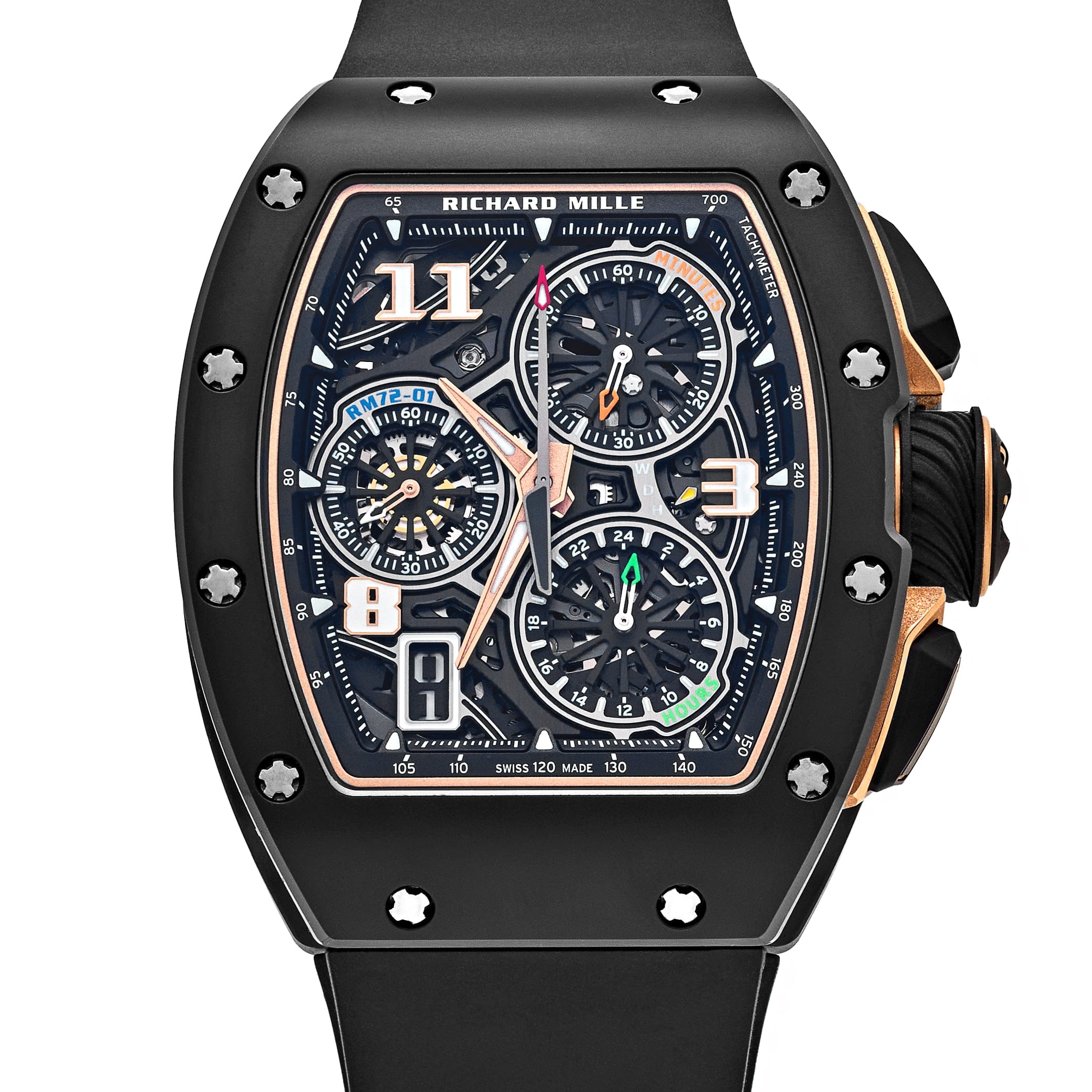 Umbraux R 7132 Chronograph Black Rose Gold