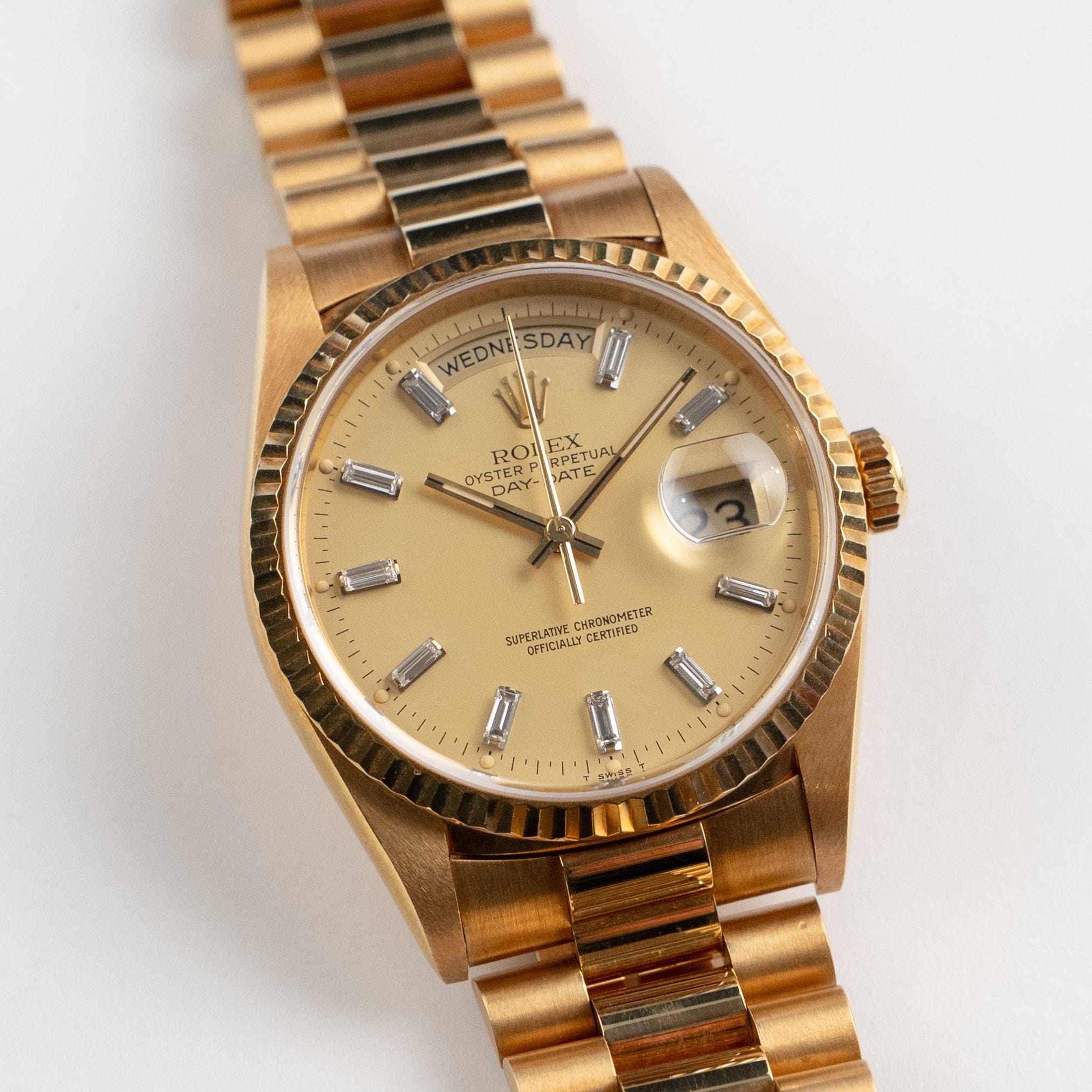 Umbraux Date 5105 Yellow Gold Champagne