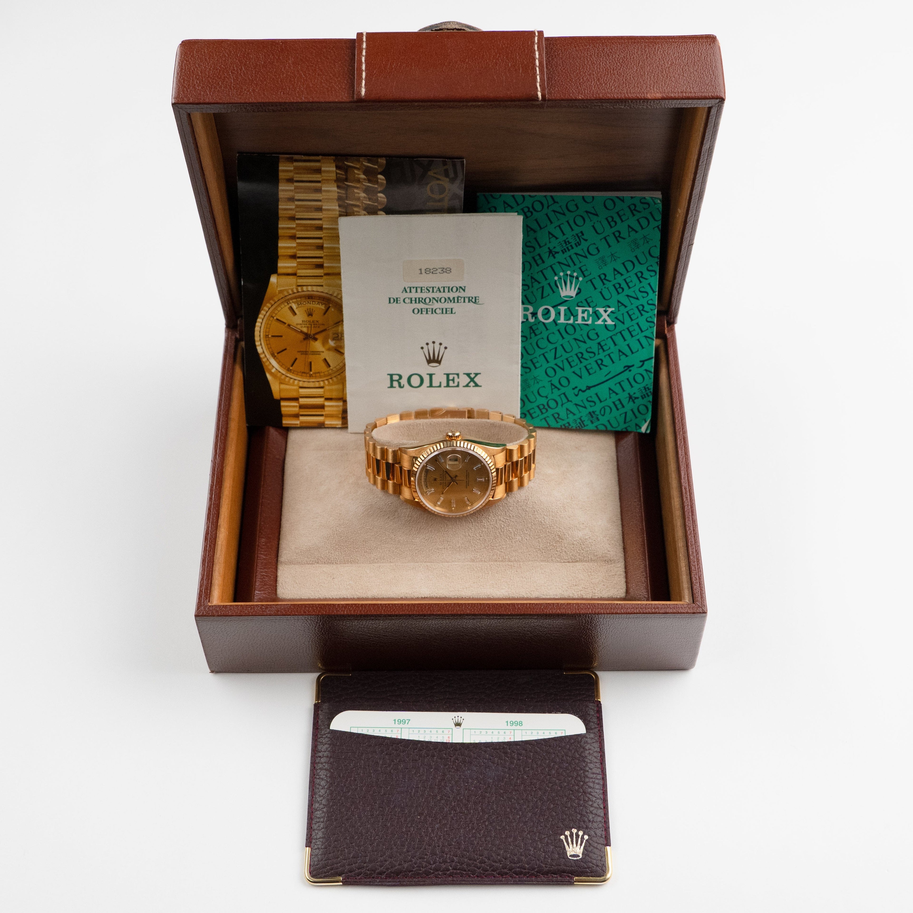 Umbraux Date 5105 Yellow Gold Champagne