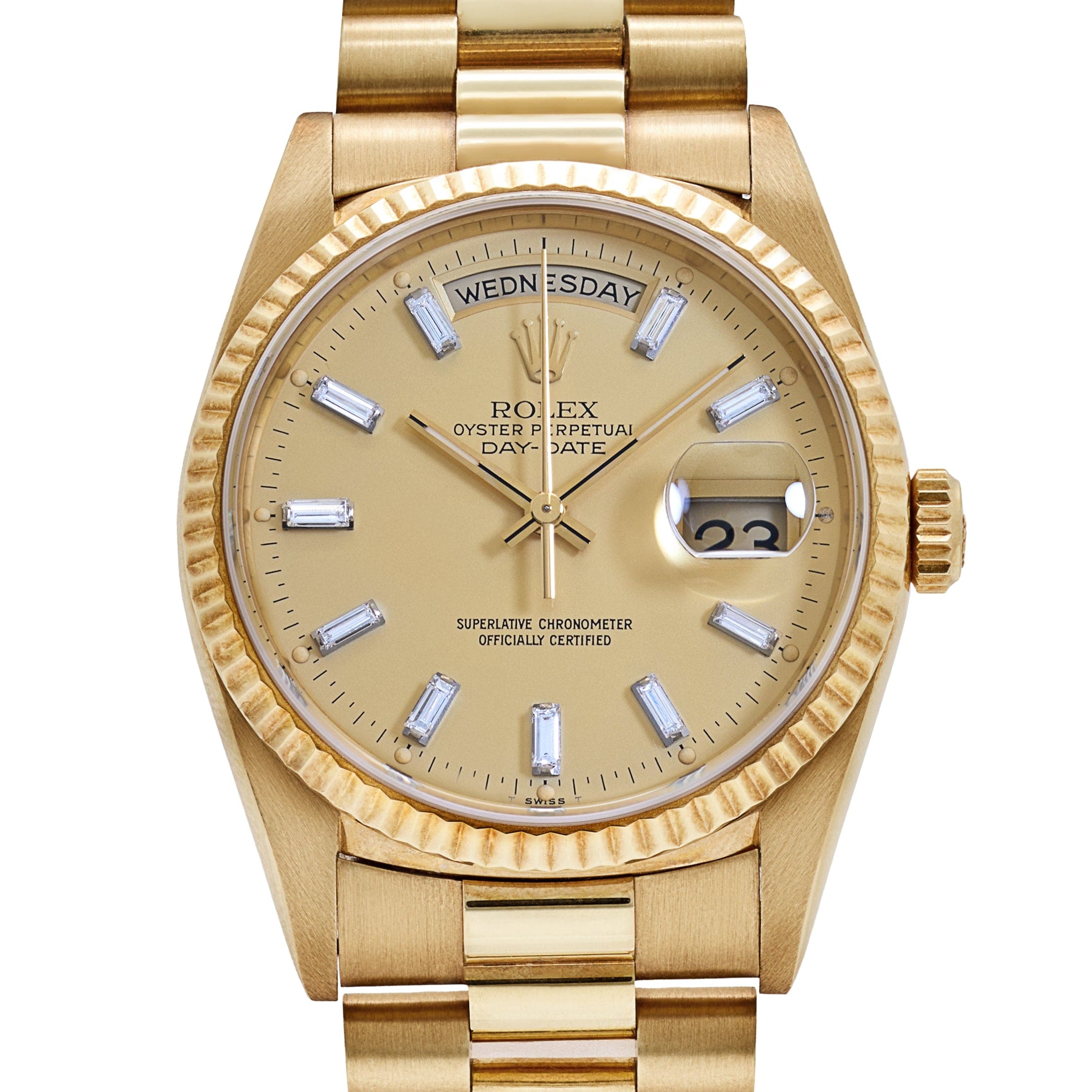 Umbraux Date 5105 Yellow Gold Champagne