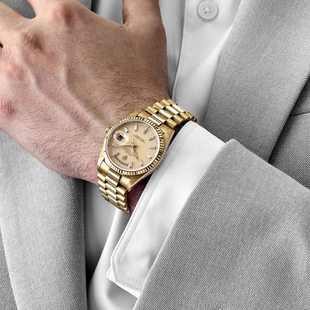 Umbraux Date 5105 Yellow Gold Champagne