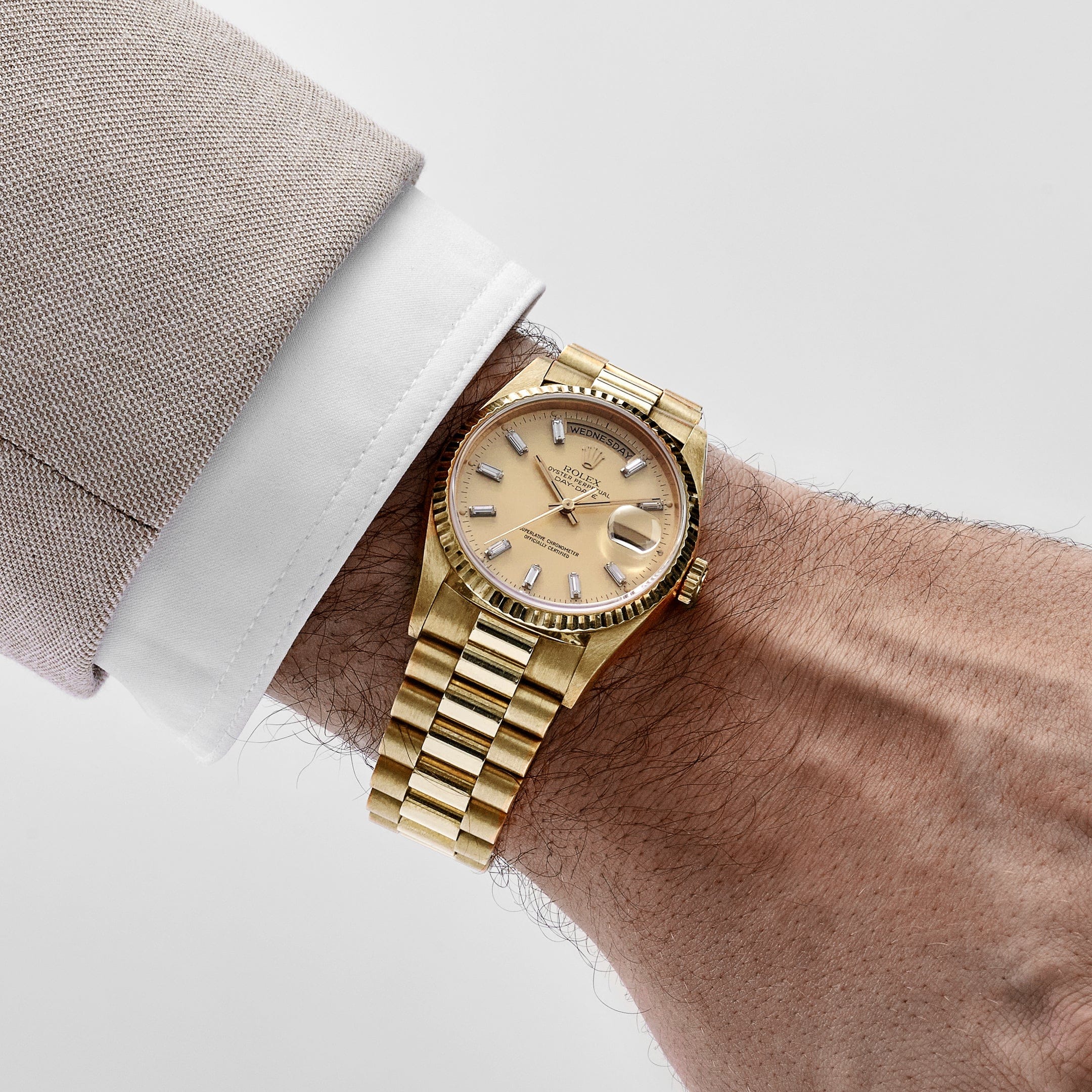 Umbraux Date 5105 Yellow Gold Champagne