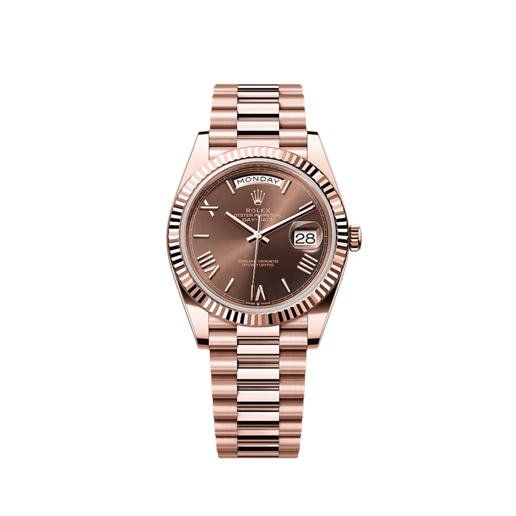 Umbraux Date 5102 40mm Rose Gold Chocolate