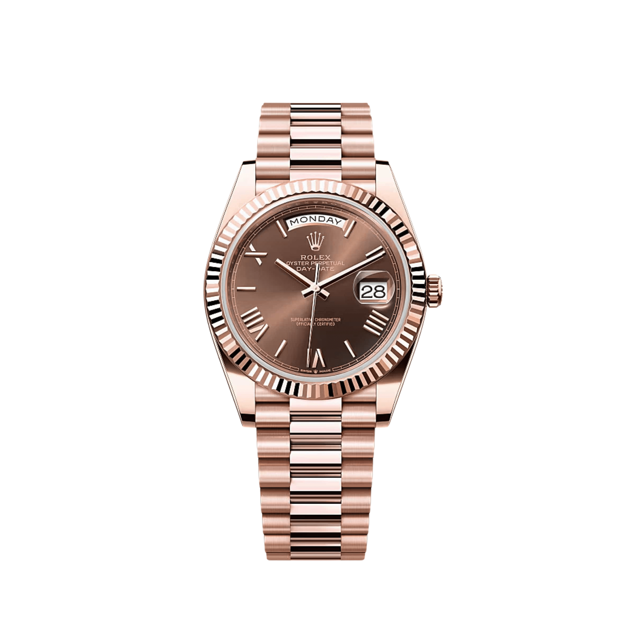 Umbraux Date 5102 40mm Rose Gold Chocolate